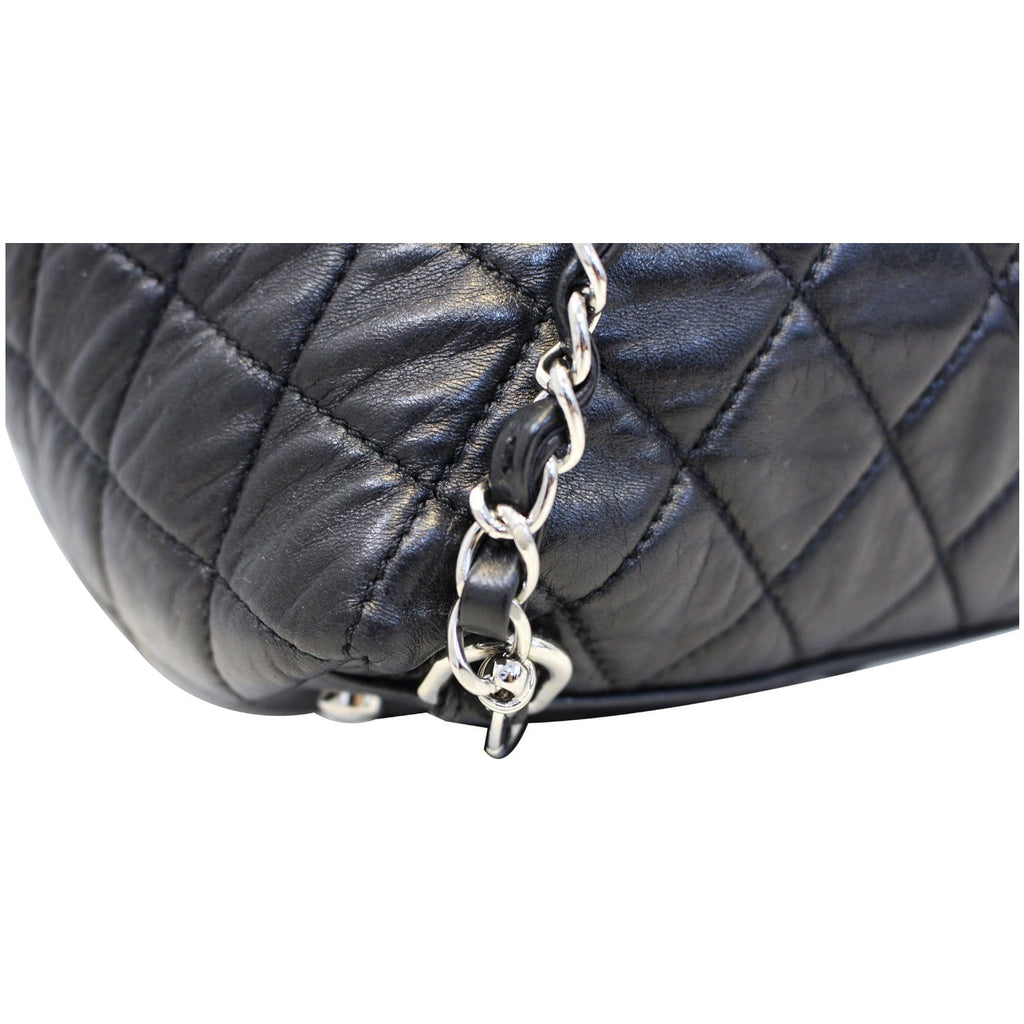 Chanel Beijing 2 in 1 Black Quilted Leather Backpack Bag