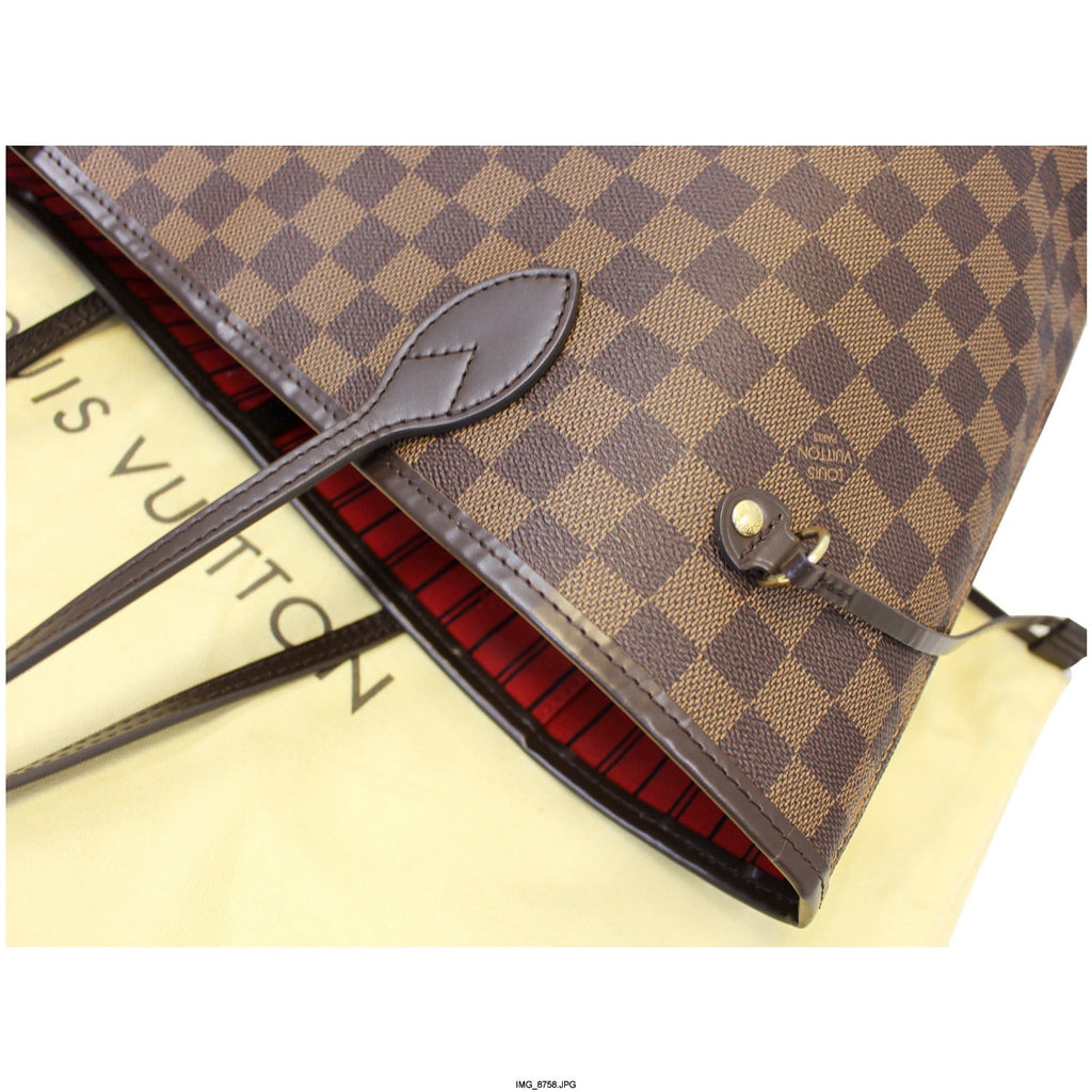 LOUIS VUITTON Neverfull MM Damier Ebene Shoulder Bag