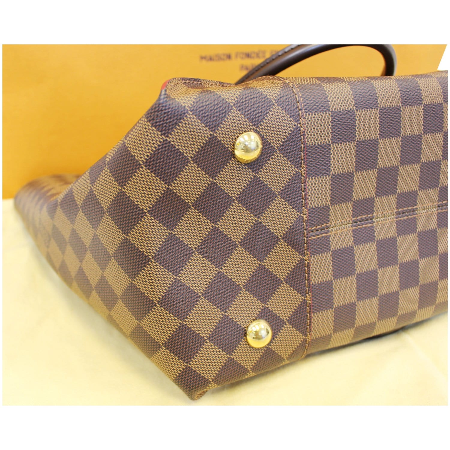 LOUIS VUITTON Caissa MM Damier Ebene Tote Bag - 25% OFF