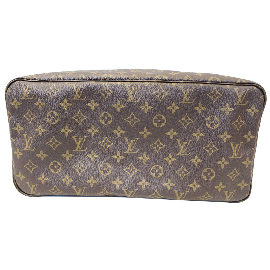 LOUIS VUITTON Neverfull GM Monogram Canvas Shoulder Bag Fuchsia