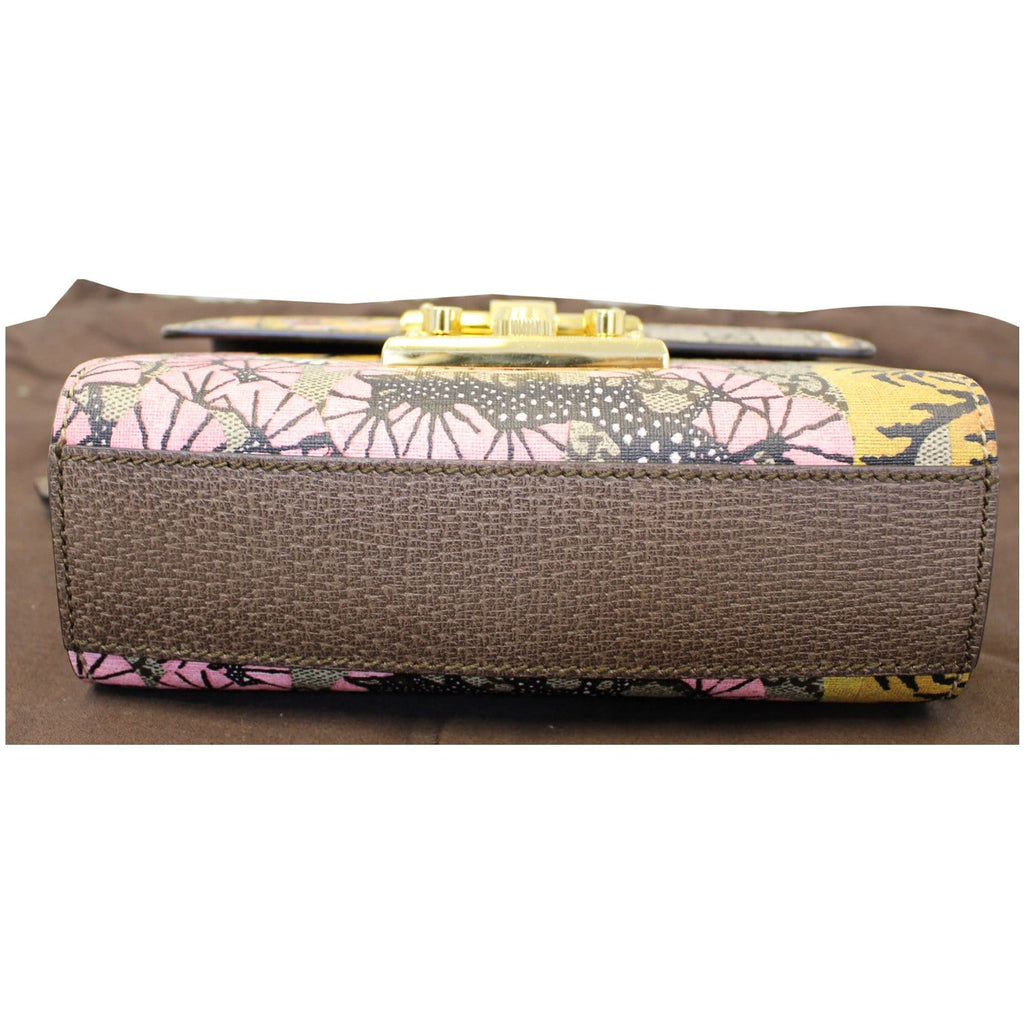 GUCCI Bengal Small Padlock Gucci Supreme Monogram Print Shoulder Bag