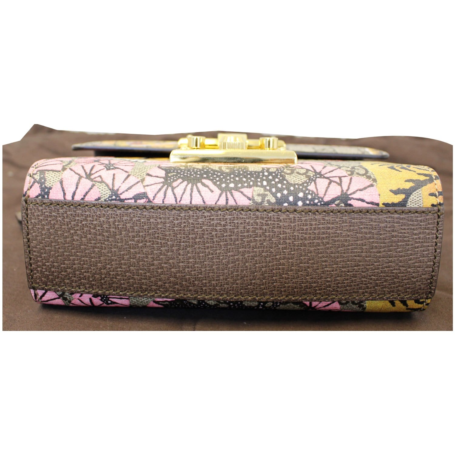 GUCCI Bengal Small Padlock Gucci Supreme Monogram Print Shoulder Bag