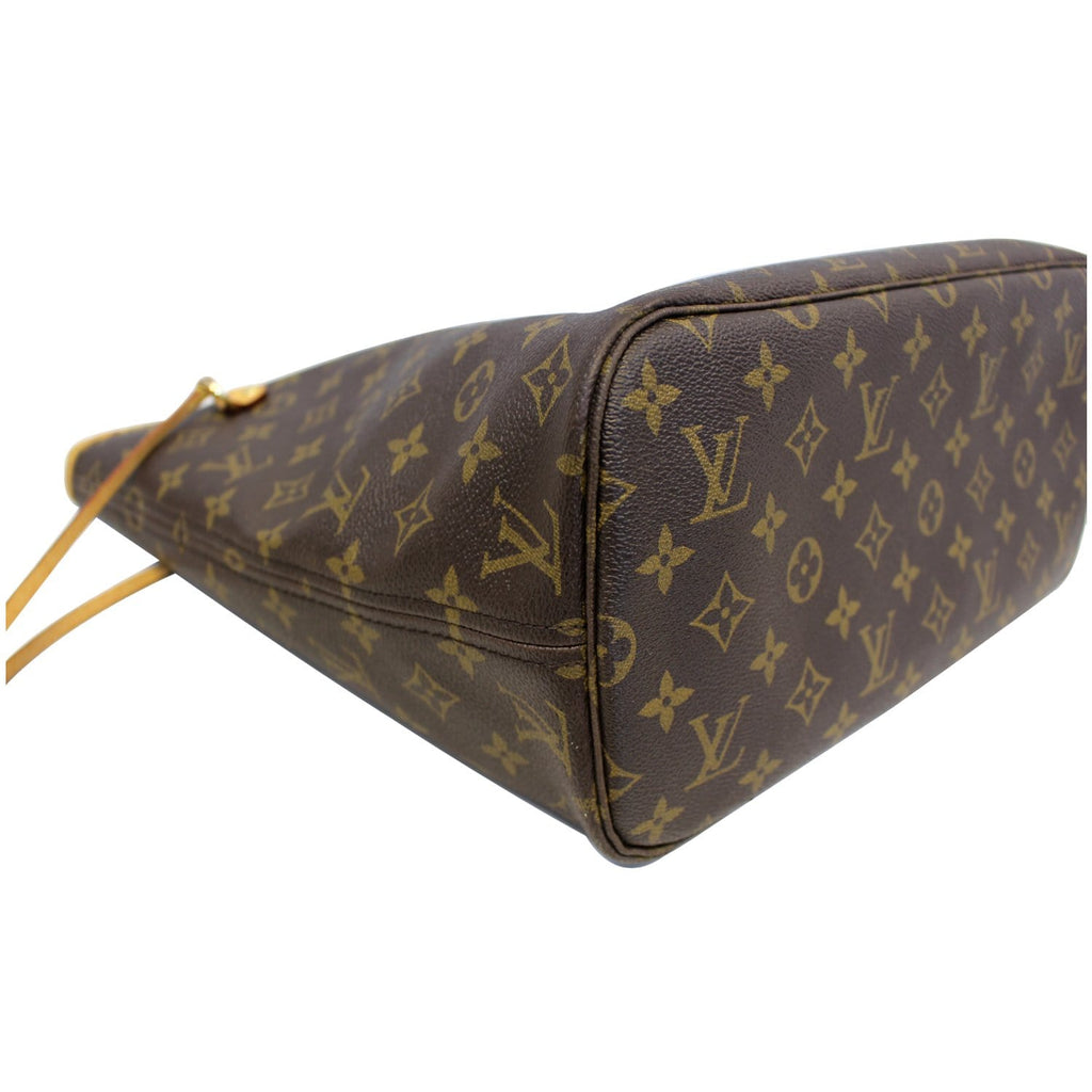 LOUIS VUITTON Monogram Canvas Neverfull MM Brown Tote Bag