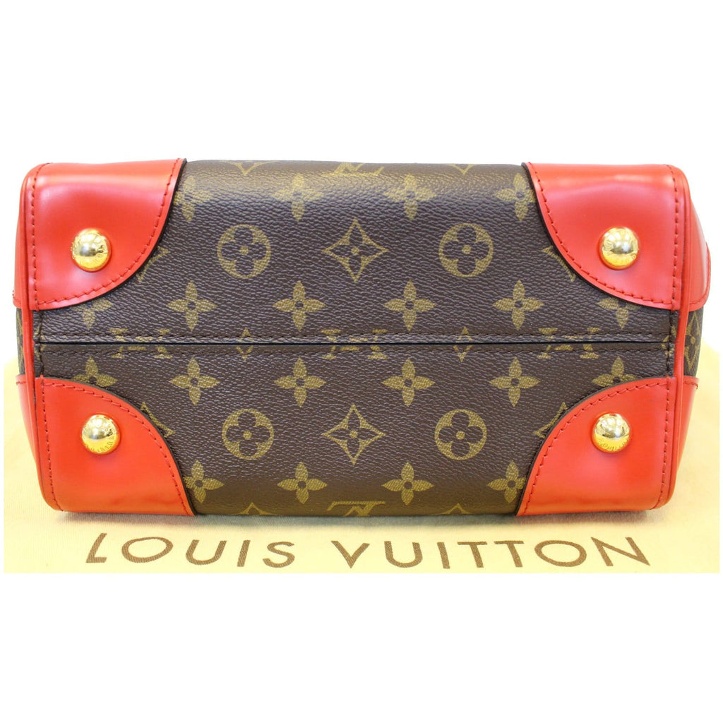 LOUIS VUITTON Phenix Monogram Canvas Shoulder Handbag Coquelicot