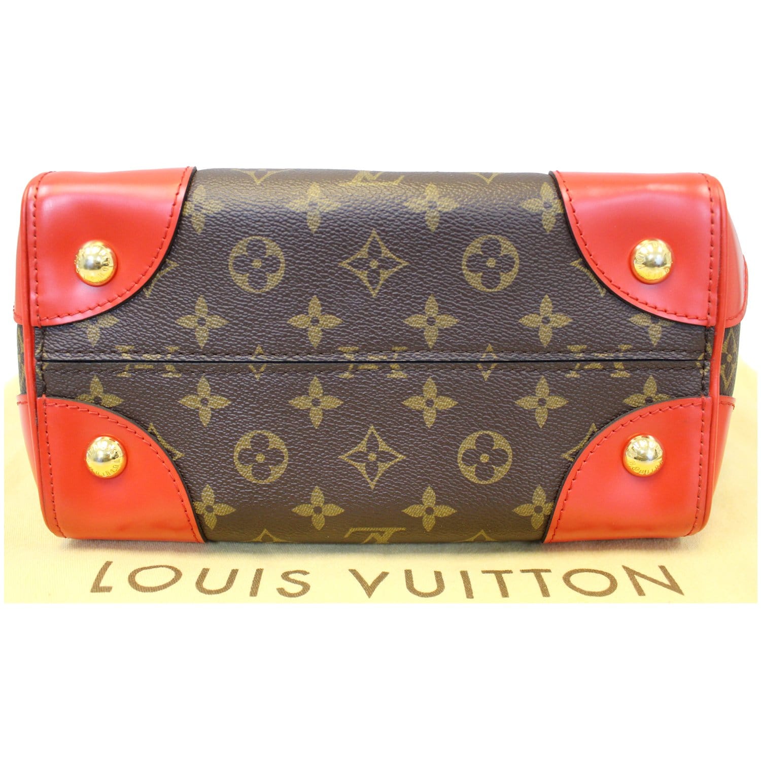 LOUIS VUITTON Phenix Monogram Canvas Shoulder Handbag Coquelicot