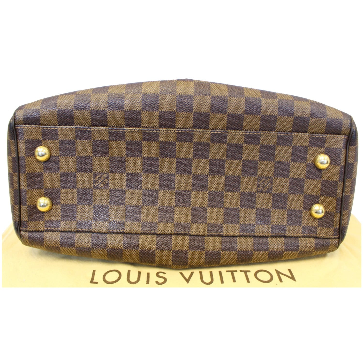 LOUIS VUITTON Trevi PM Damier Ebene Brown Shoulder Bag