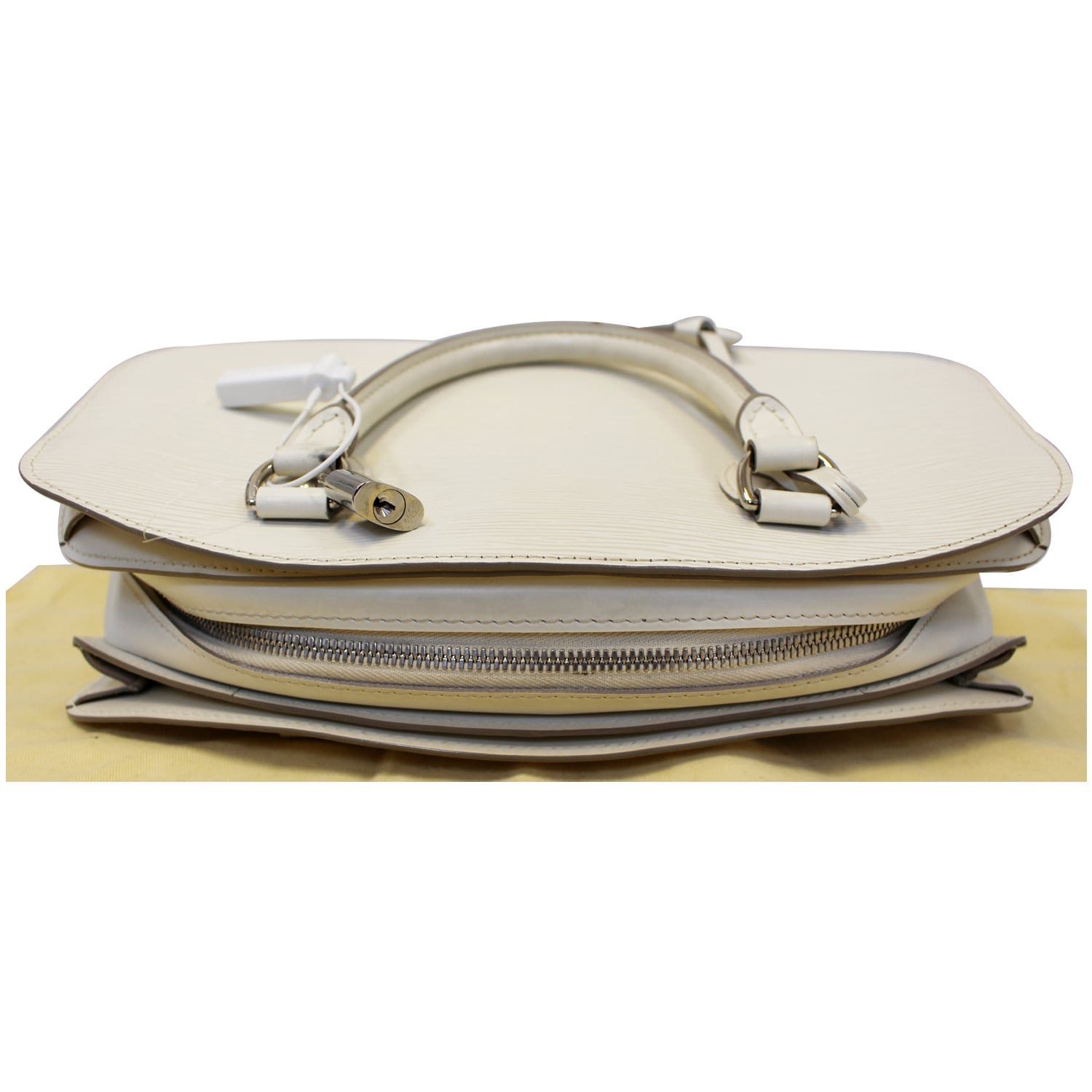 LOUIS VUITTON Pont Neuf PM Epi Leather Satchel Bag Ivory