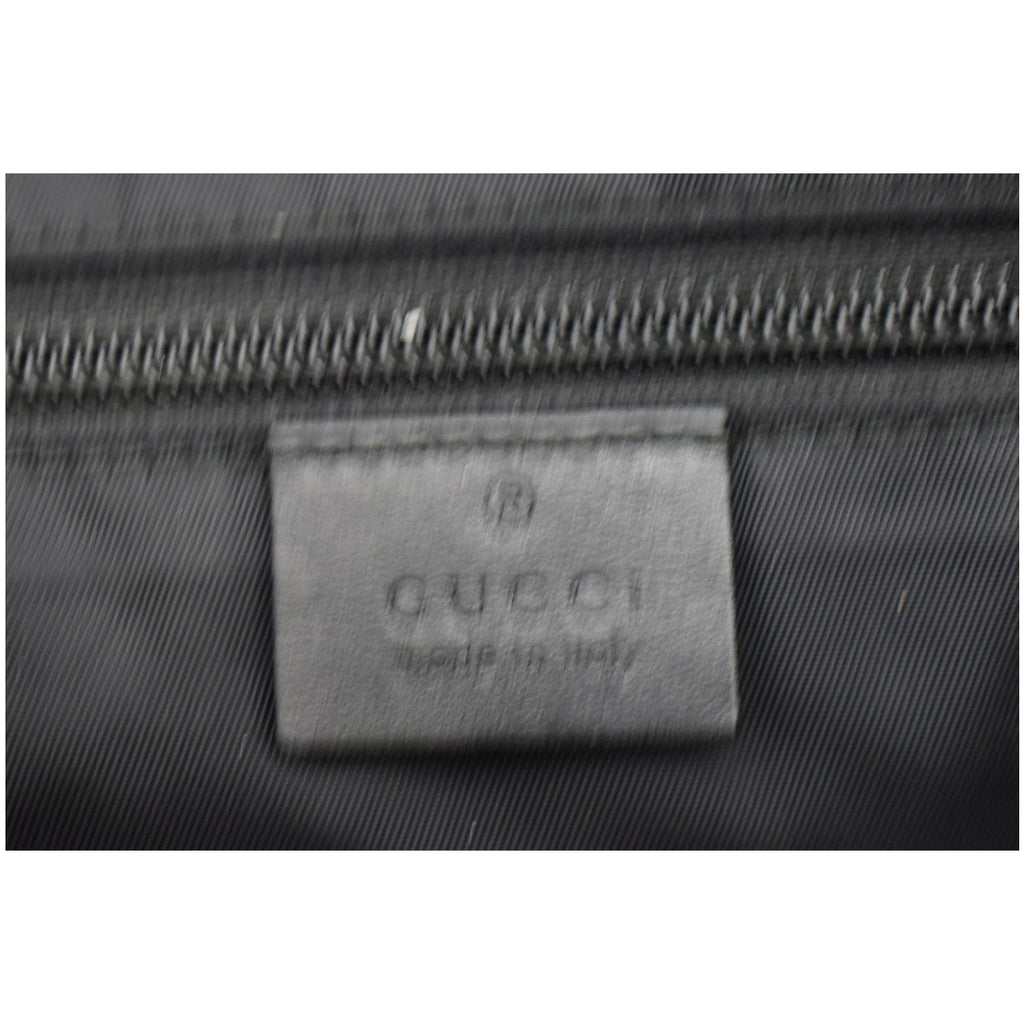 GUCCI Techno Large Web Nylon Canvas Messenger Bag Black 337074