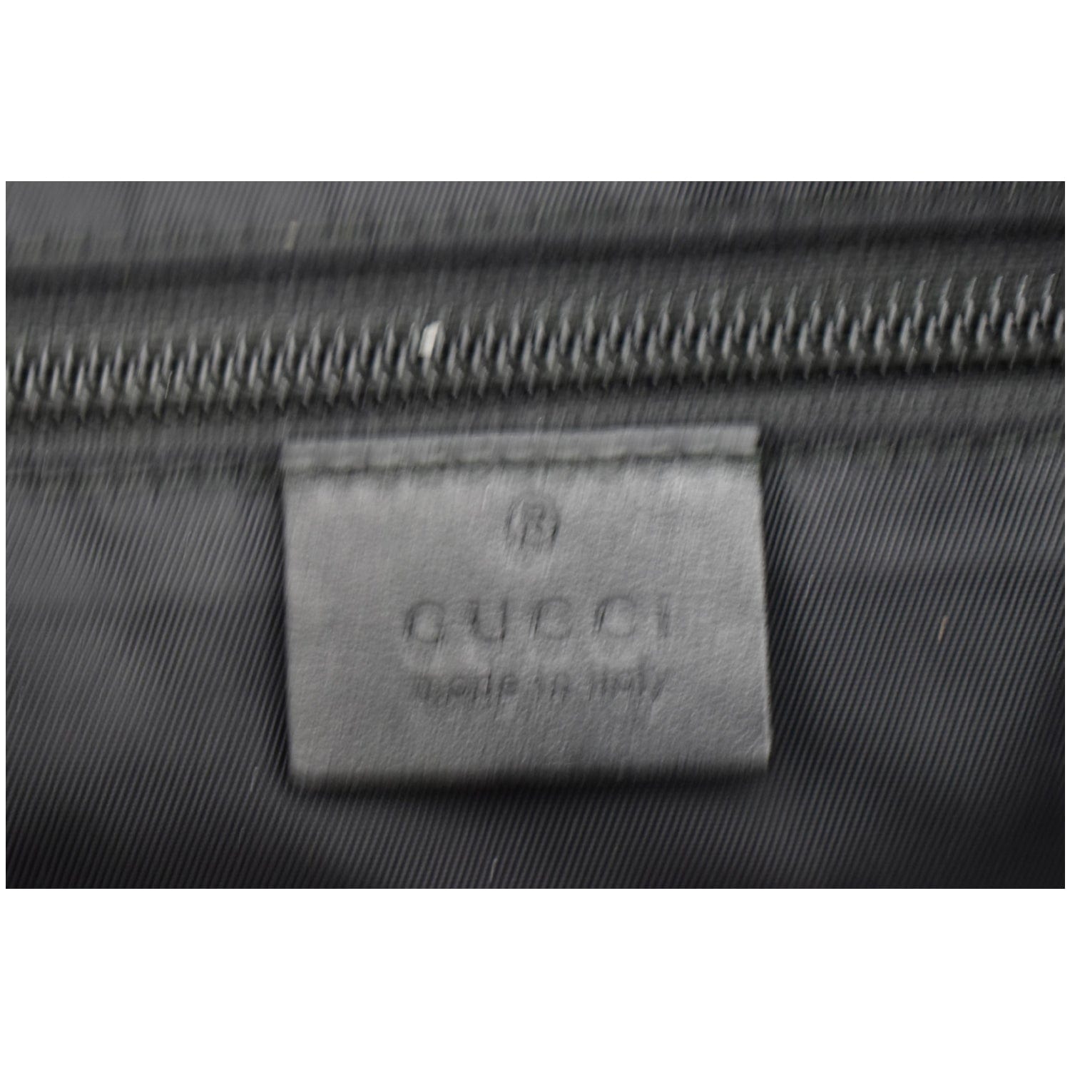 GUCCI Techno Large Web Nylon Canvas Messenger Bag Black 337074
