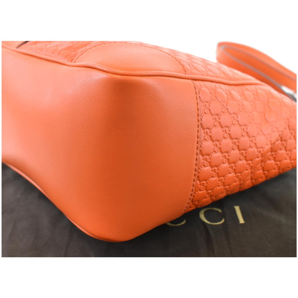 GUCCI Small Bree Gucci Guccissima Leather Crossbody Bag Orange 449241