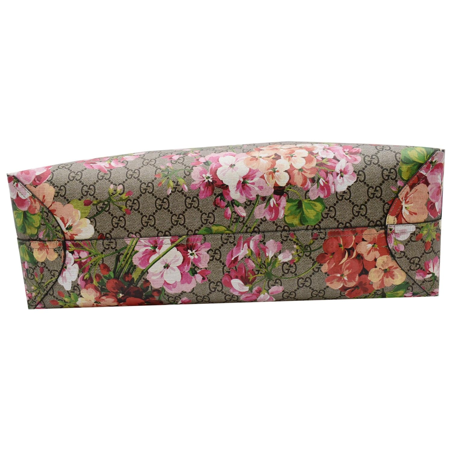 GUCCI Blooms Reversible Floral Gucci Canvas Tote Bag Multicolor 368571