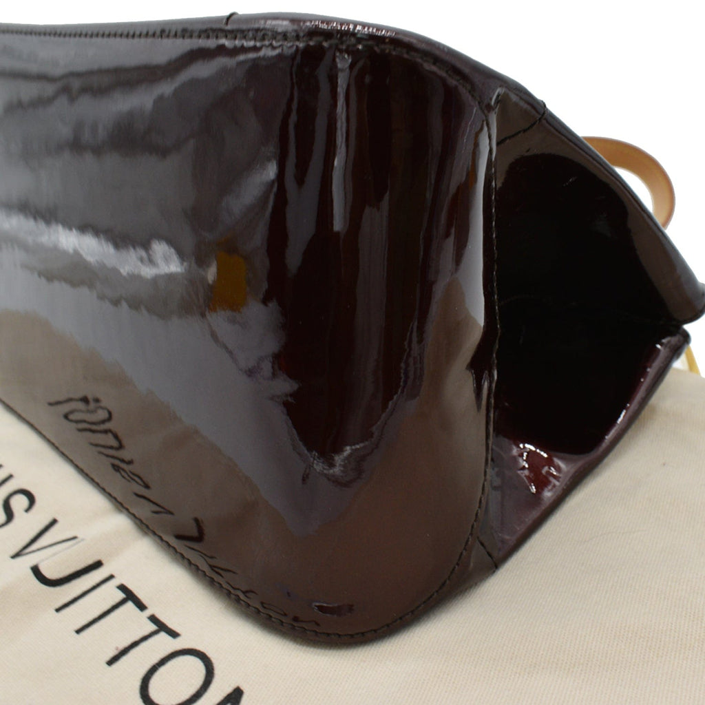 LOUIS VUITTON Rosewood Monogram Vernis Shoulder Bag Amarante
