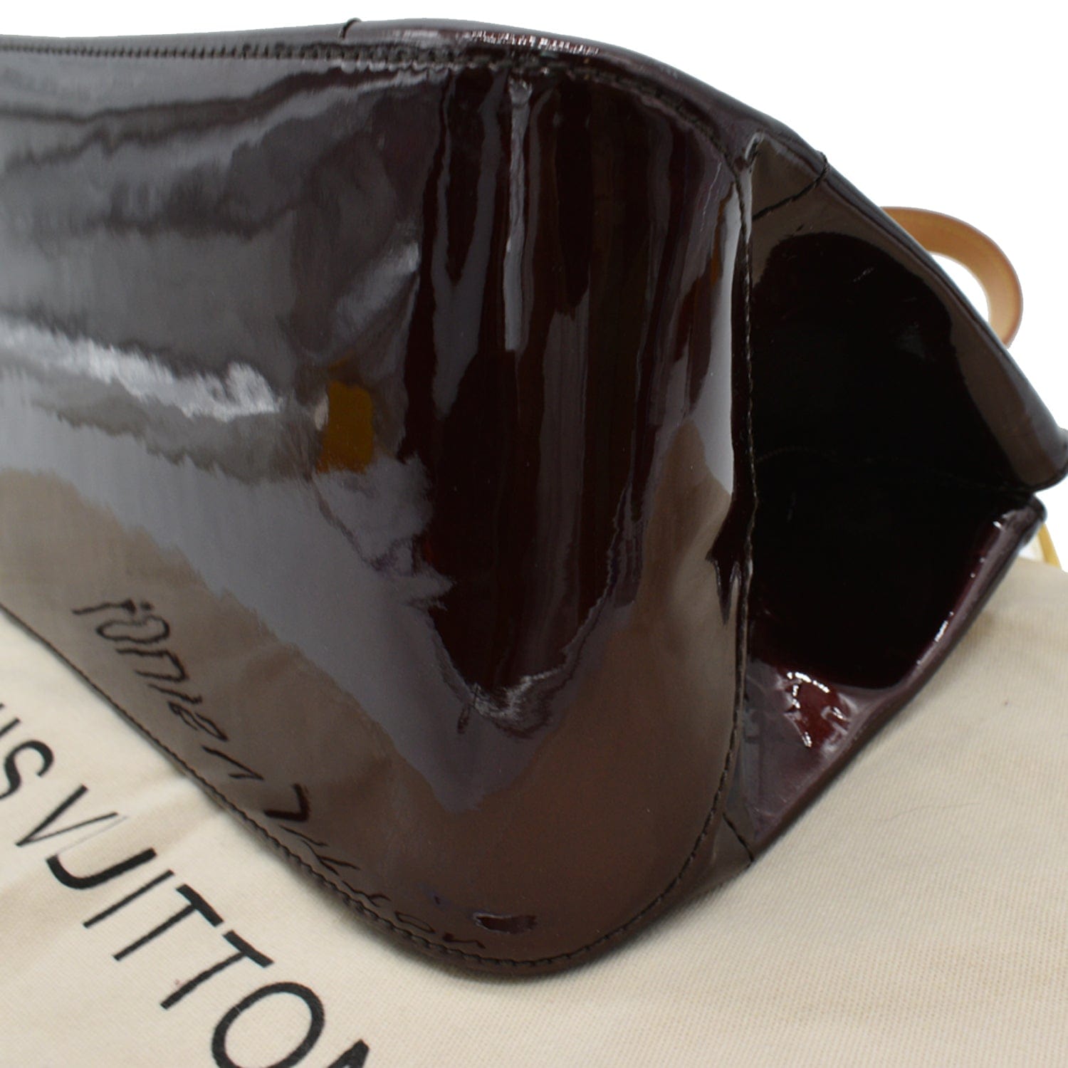 LOUIS VUITTON Rosewood Monogram Vernis Shoulder Bag Amarante