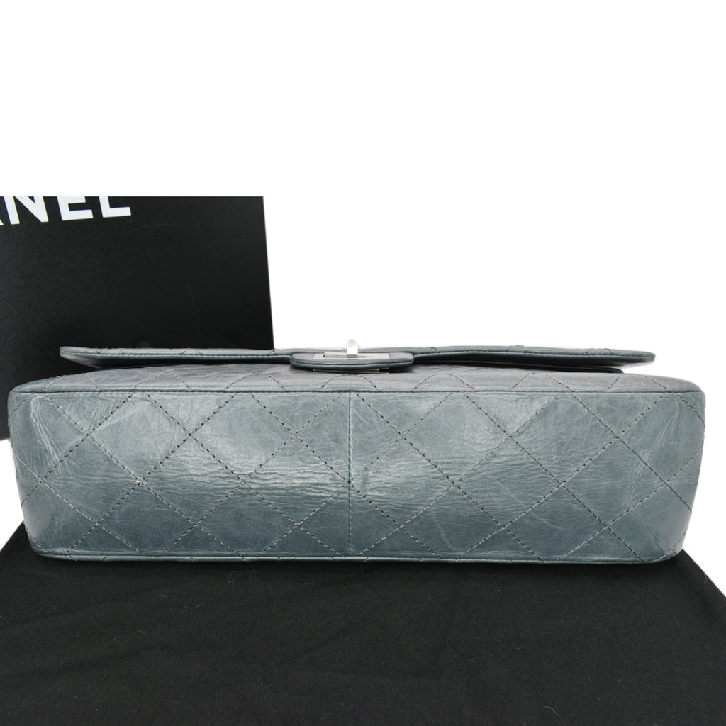 Chanel 50th Anniversary 2.55 Reissue 228 Quilted Aged  Shoulder Bag Grey