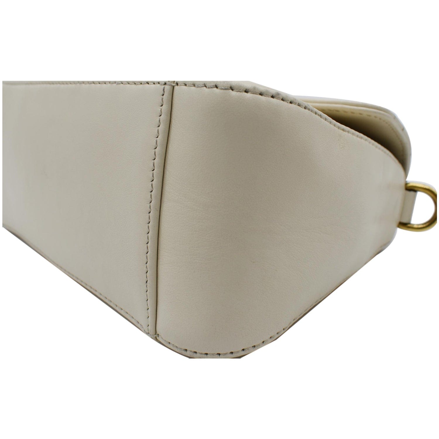GUCCI Gucci Marmont Mini Top Handle Shoulder Bag White 547260
