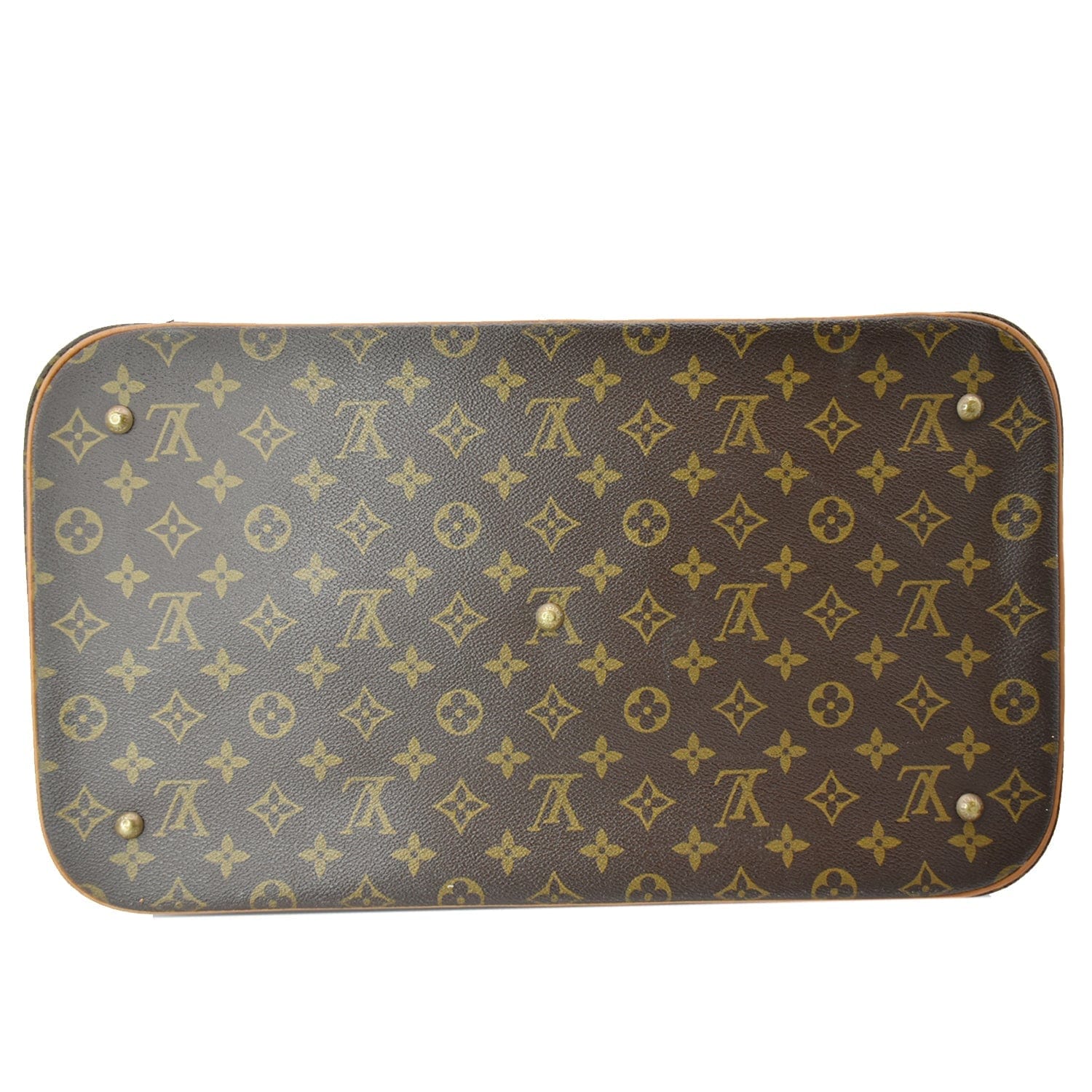 LOUIS VUITTON  Sac Sport Monogram Canvas Boston Travel Bag Brown