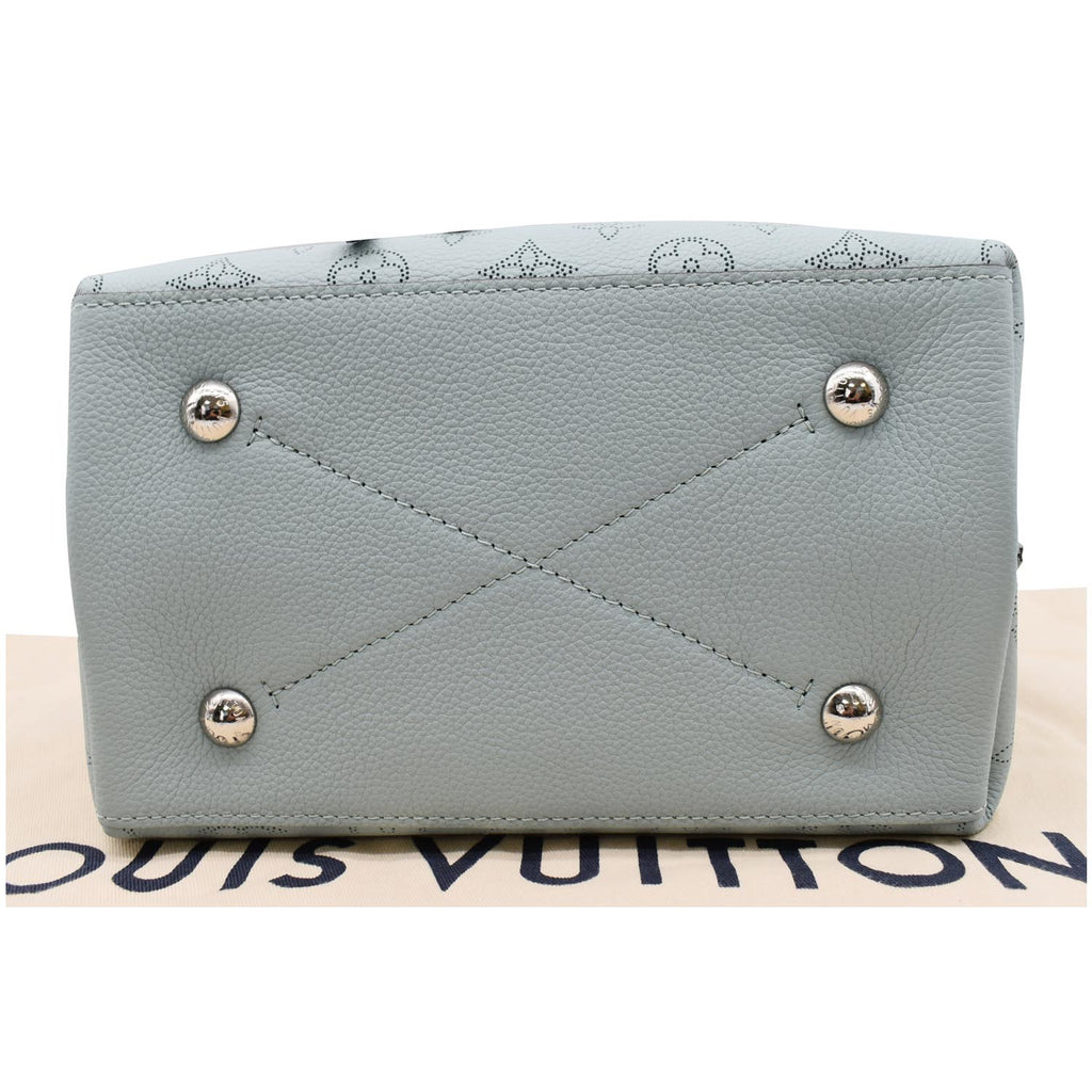 LOUIS VUITTON Muria Mahina Perforated Leather Crossbody Bag Vert