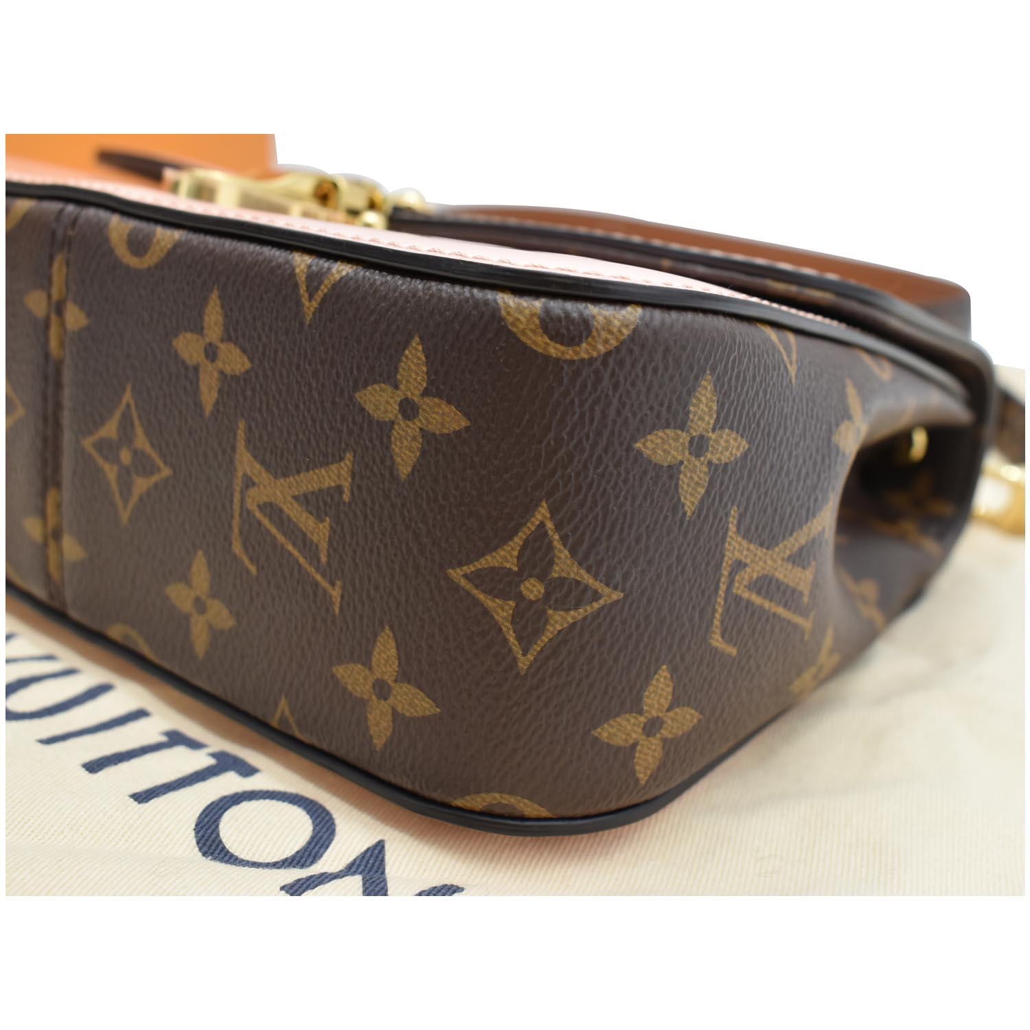 LOUIS VUITTON Cherrywood BB New 1:1 Rep Leather Shoulder Bag Rose Ballerine