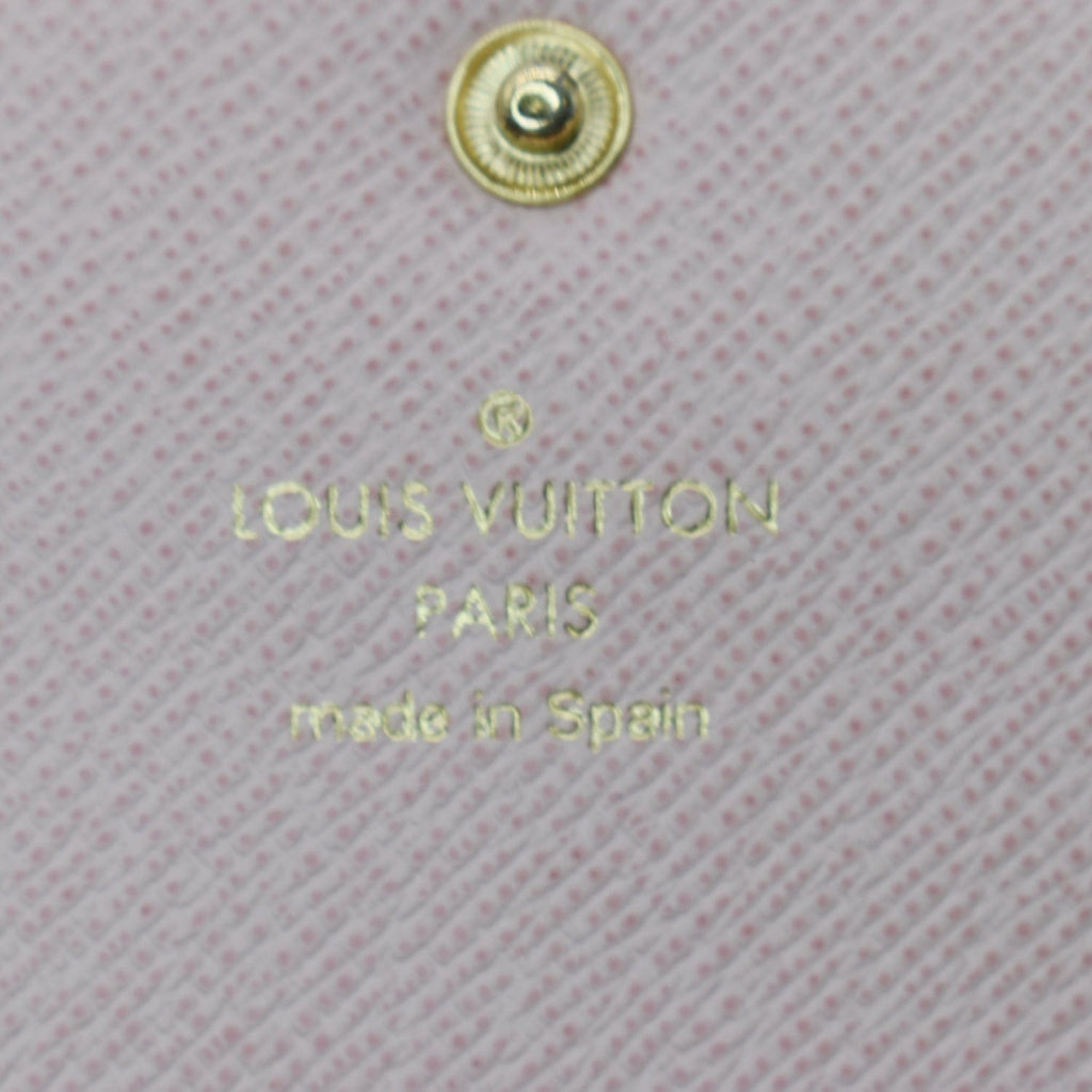 LOUIS VUITTON Emilie Monogram Canvas Wallet Rose Ballerine