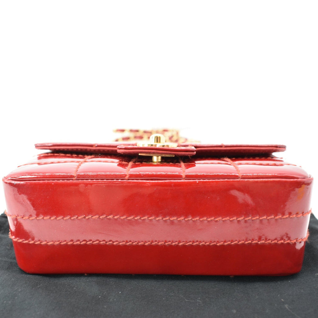 Chanel Chocolate Bar Small New 1:1 Rep Leather Flap Shoulder Bag Red