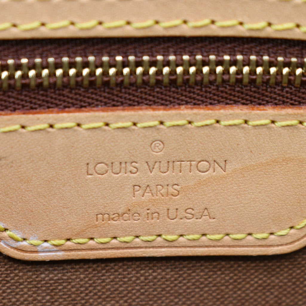 LOUIS VUITTON Batignolles Horizontal Monogram Canvas Shoulder Bag Brown