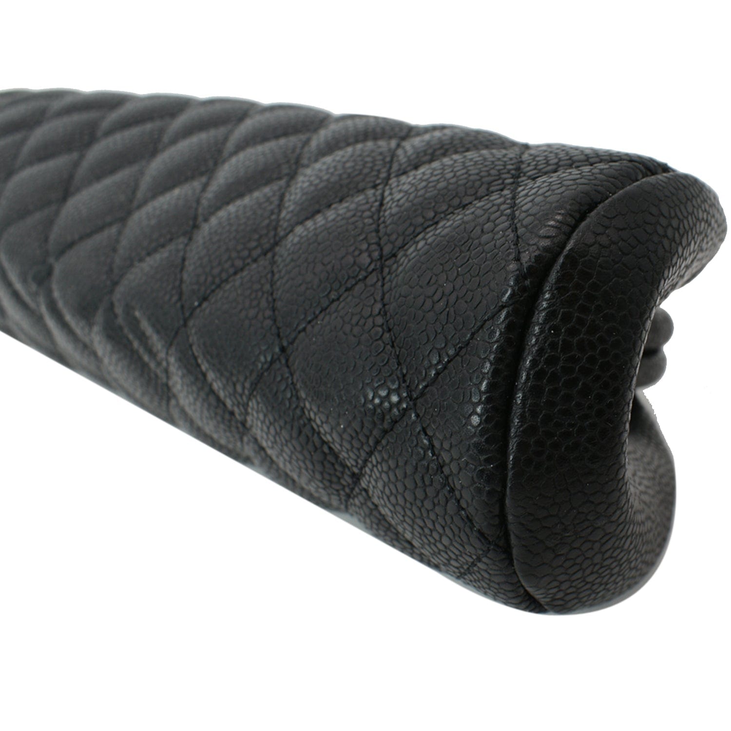 Chanel Timeless Caviar Quilted Leather Clutch Black