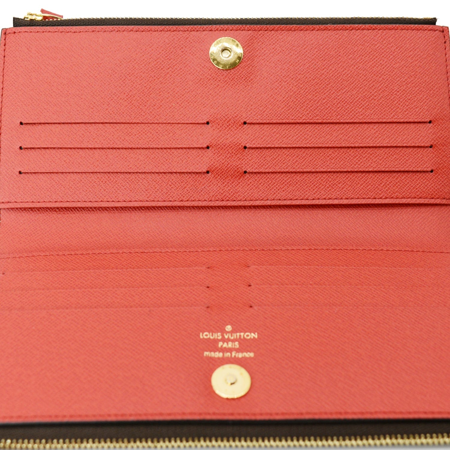 LOUIS VUITTON Adele Monogram Canvas Wallet Brown