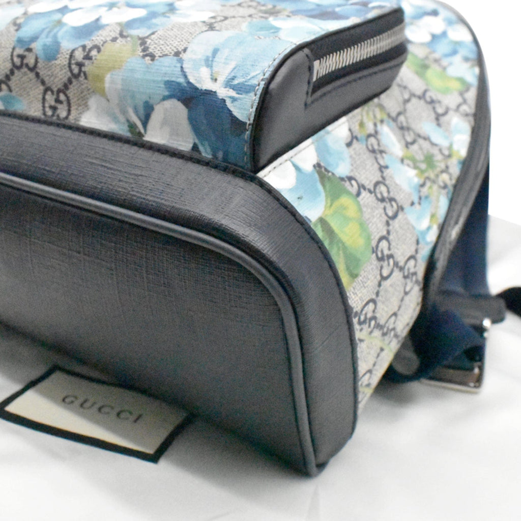 GUCCI Blooms Gucci Supreme Monogram Backpack Blue 546327