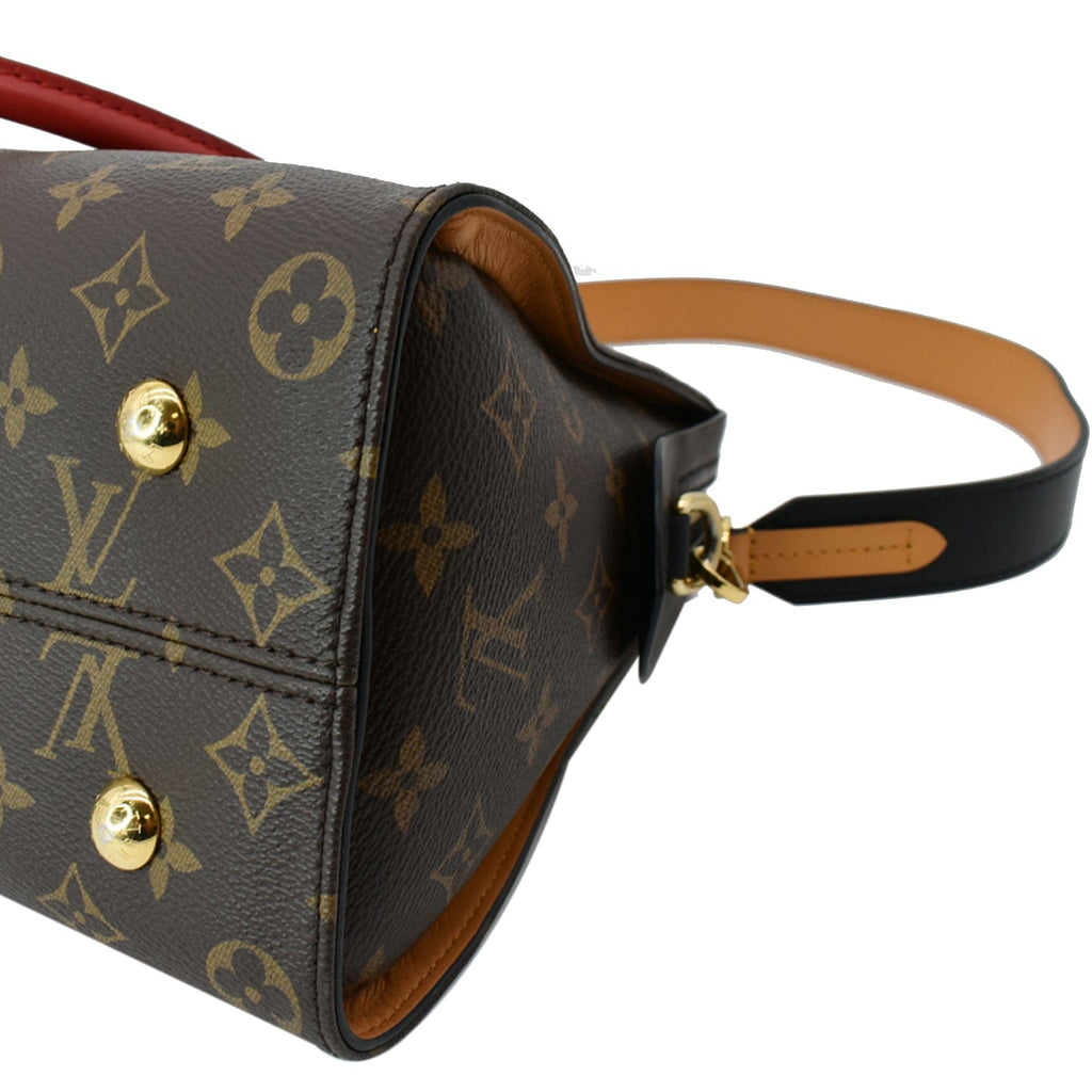 LOUIS VUITTON Tuileries Monogram Canvas Tote Shoulder Bag Brown