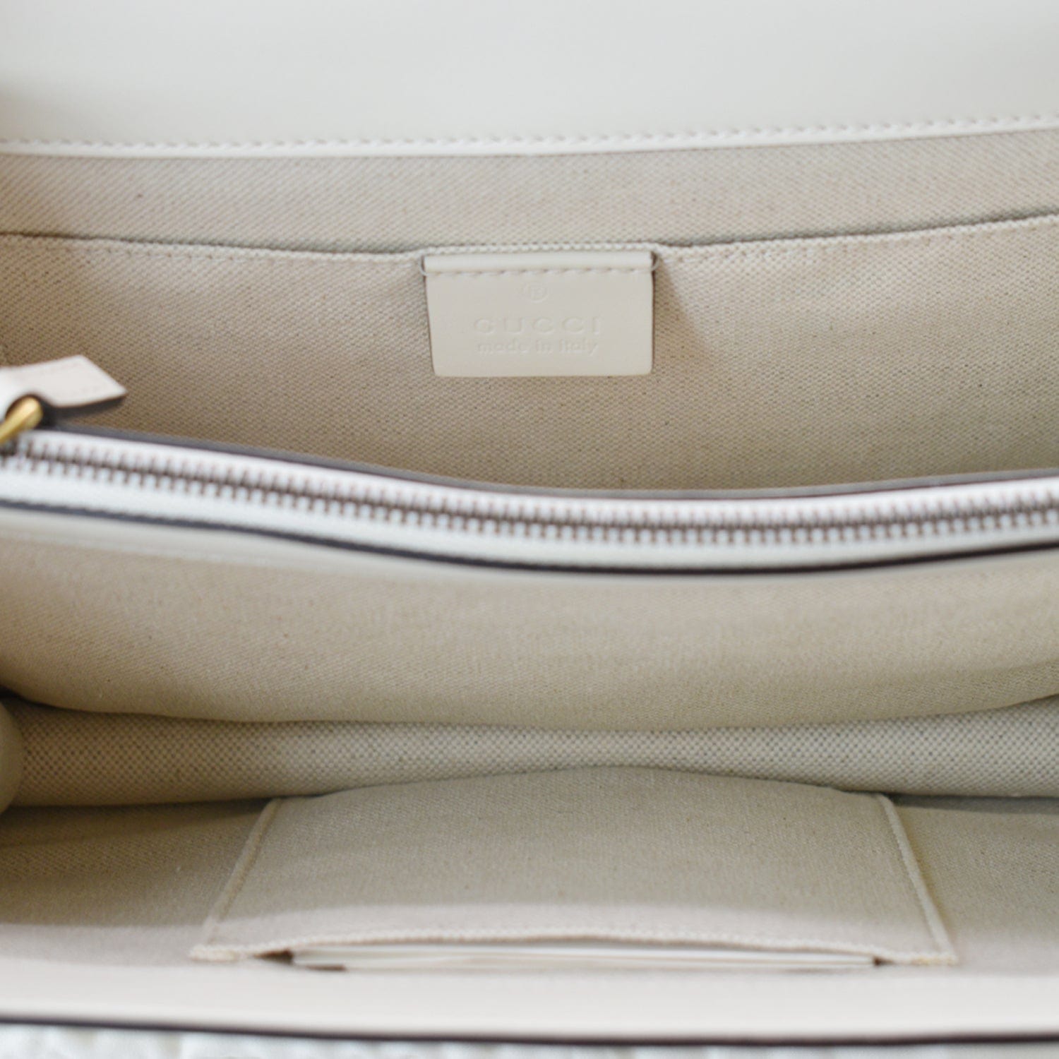 GUCCI Dionysus Bamboo Medium Leather Top Handle Shoulder Bag White - 10% Off