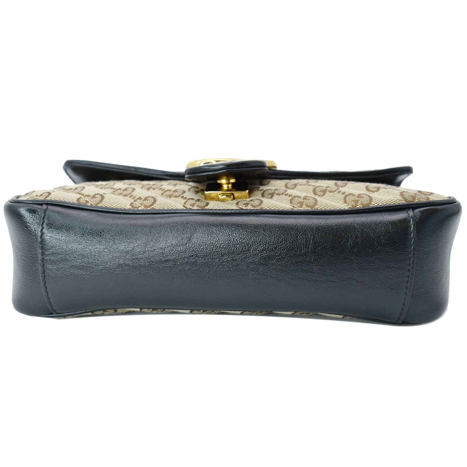 GUCCI Gucci Marmont Small Matelasse Canvas Shoulder Bag Black 443497