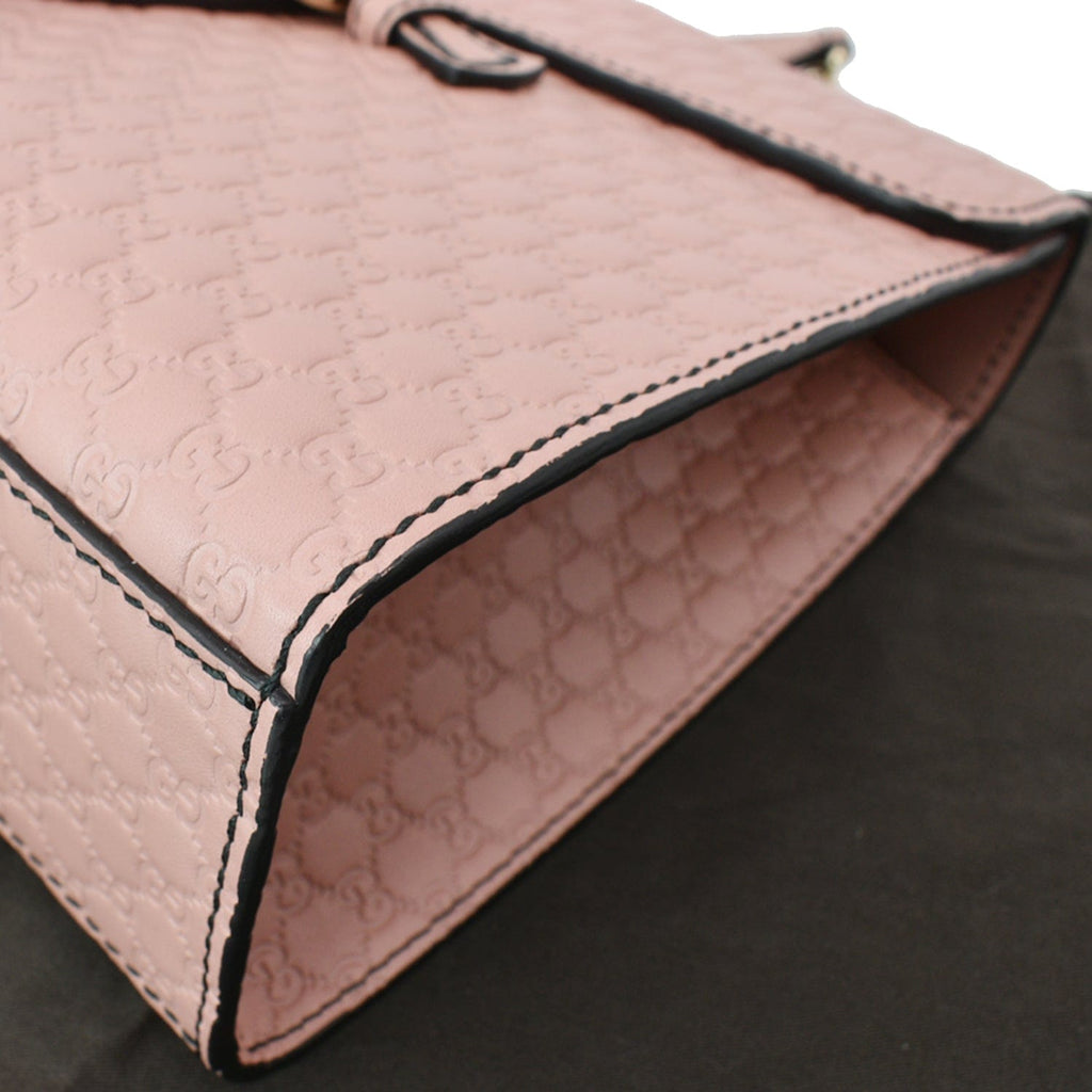 GUCCI Emily Medium Gucci Guccissima Leather Chain Shoulder Bag Light Pink 449635