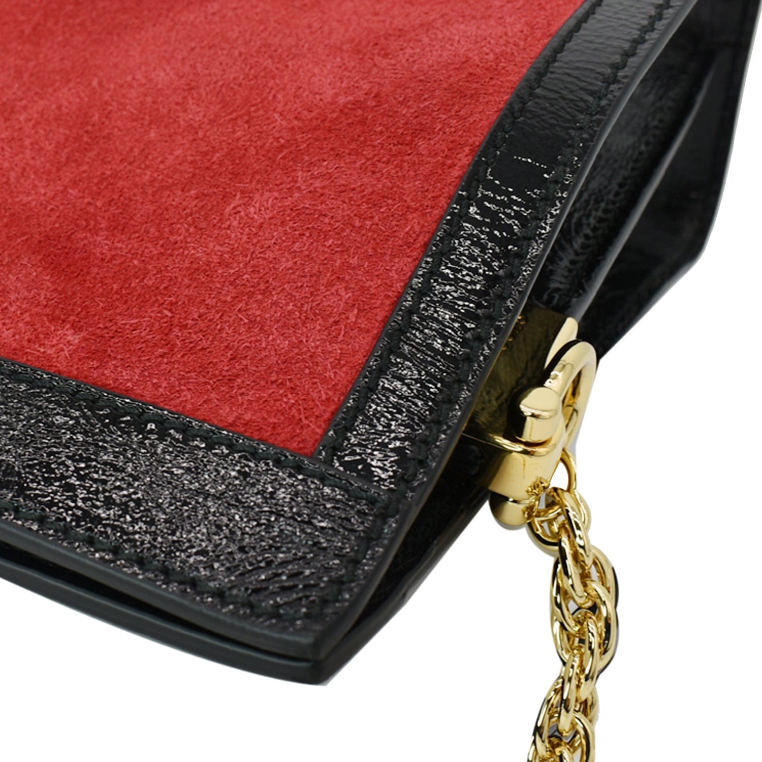 GUCCI Ophidia Gucci Medium Web Suede Leather Shoulder Bag Red 503876  - Hot Deals