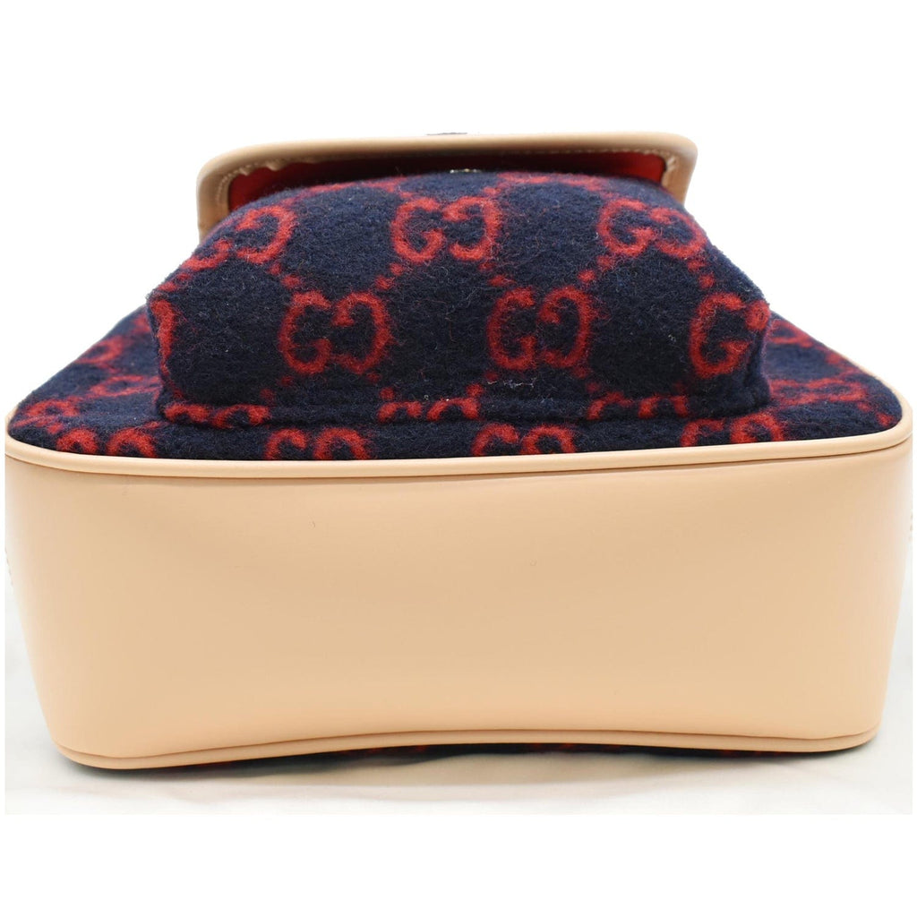 GUCCI Children's Gucci Supreme Wool Backpack Red 406398