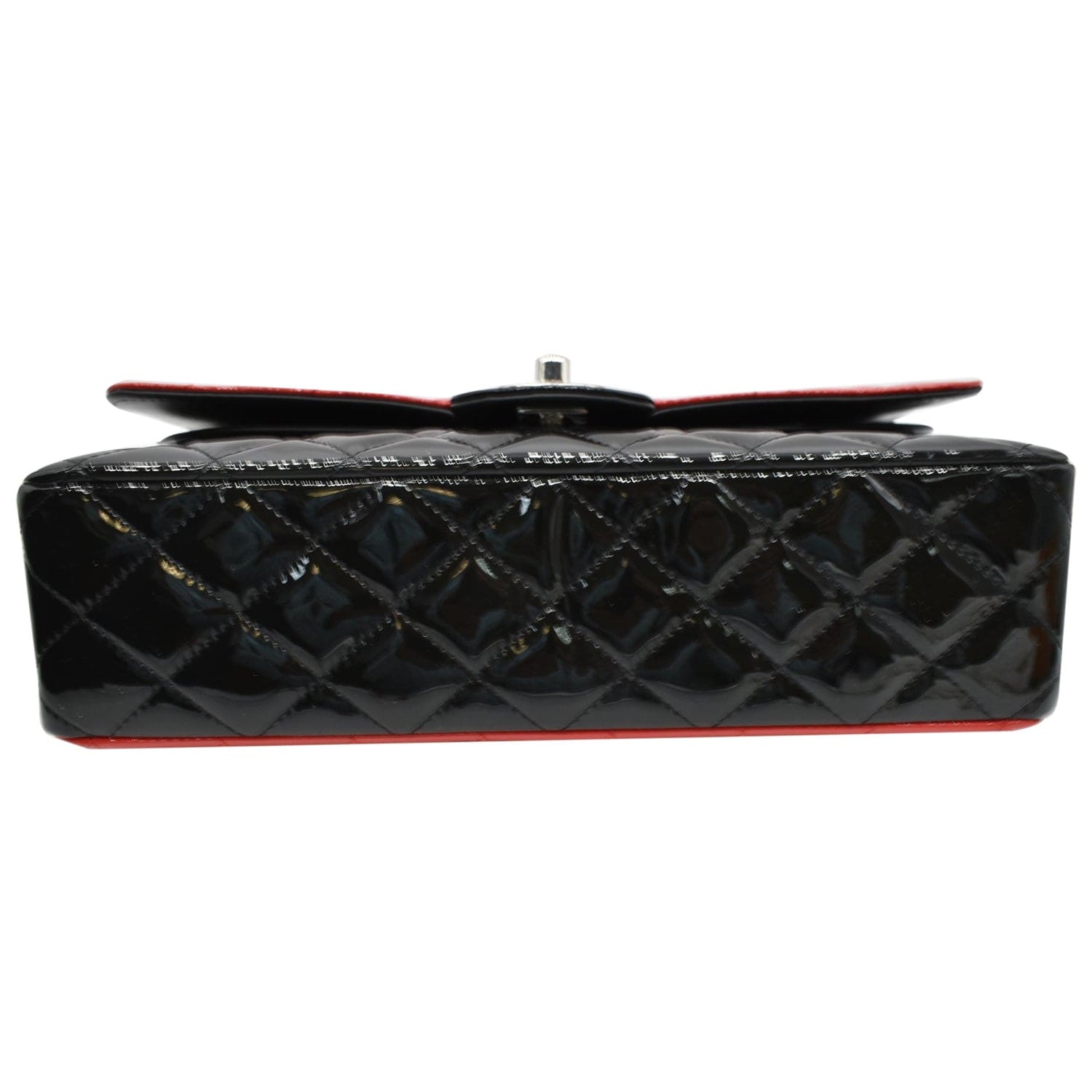 Chanel Medium Double Flap Quilted New 1:1 Rep Leather Shoulder Bag Black/Red