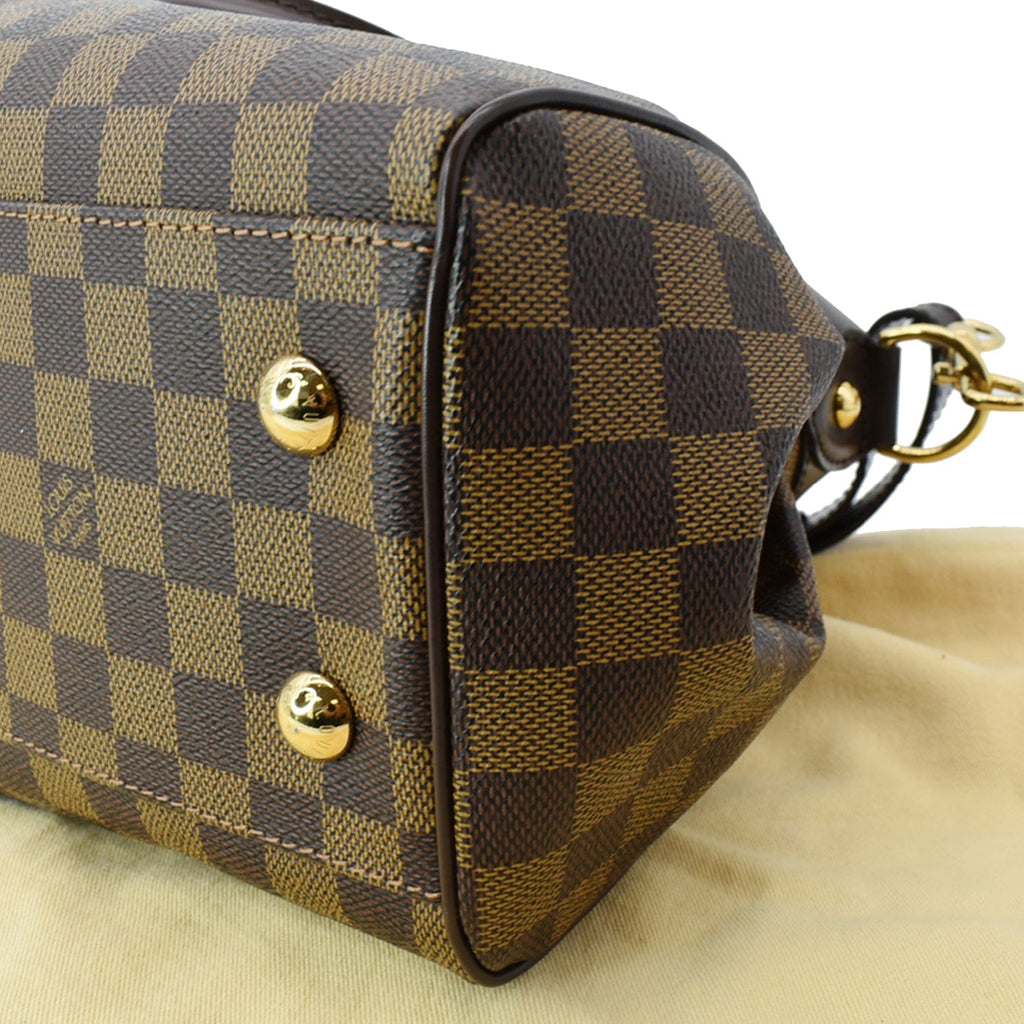 LOUIS VUITTON Trevi PM Damier Ebene Shoulder Bag Brown