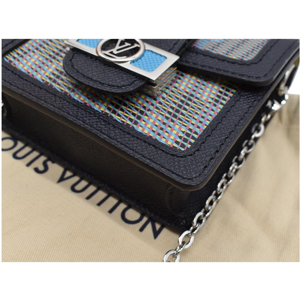LOUIS VUITTON Dauphine BB Monogram LV Pop Crossbody Bag Blue