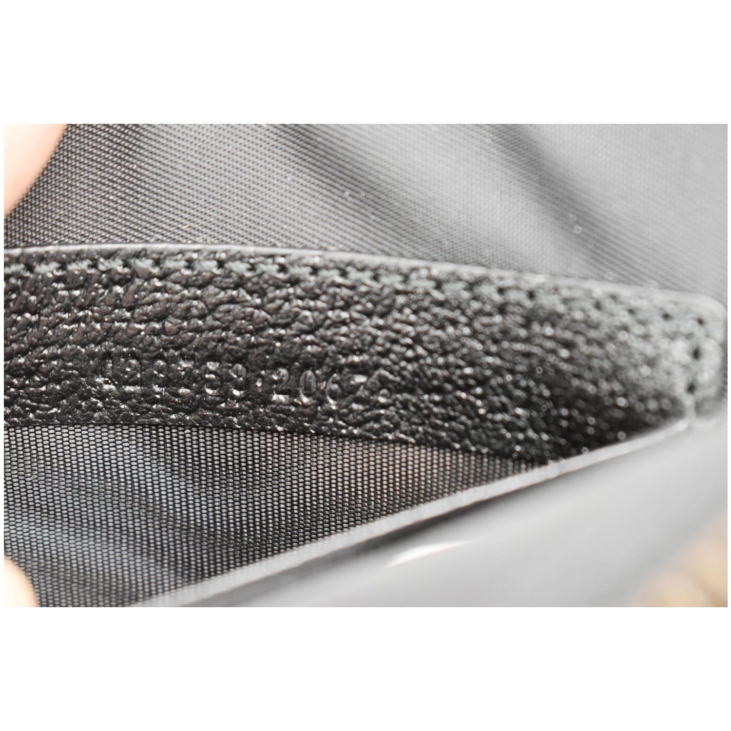 GUCCI Agora Web Leather Pouch Clutch Bag Black 428758