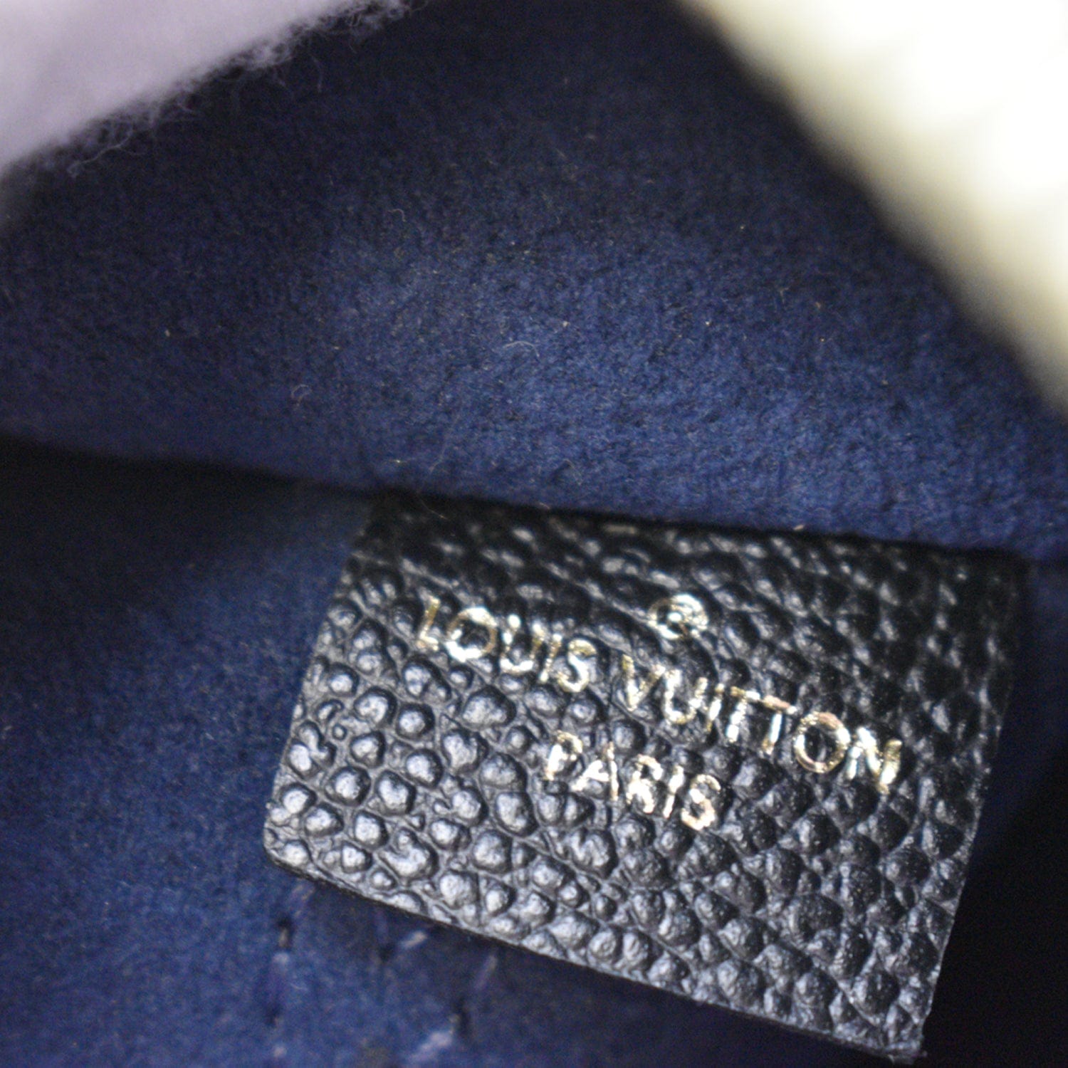 LOUIS VUITTON Empreinte Monogram Neverfull MM Pochette Wristlet Pouch Black