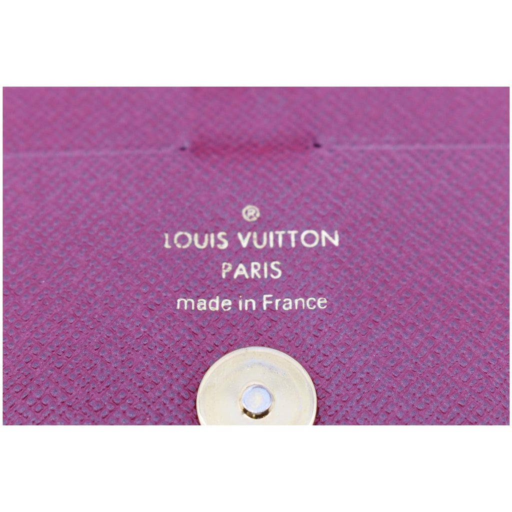 LOUIS VUITTON Adele Monogram Canvas Wallet Brown