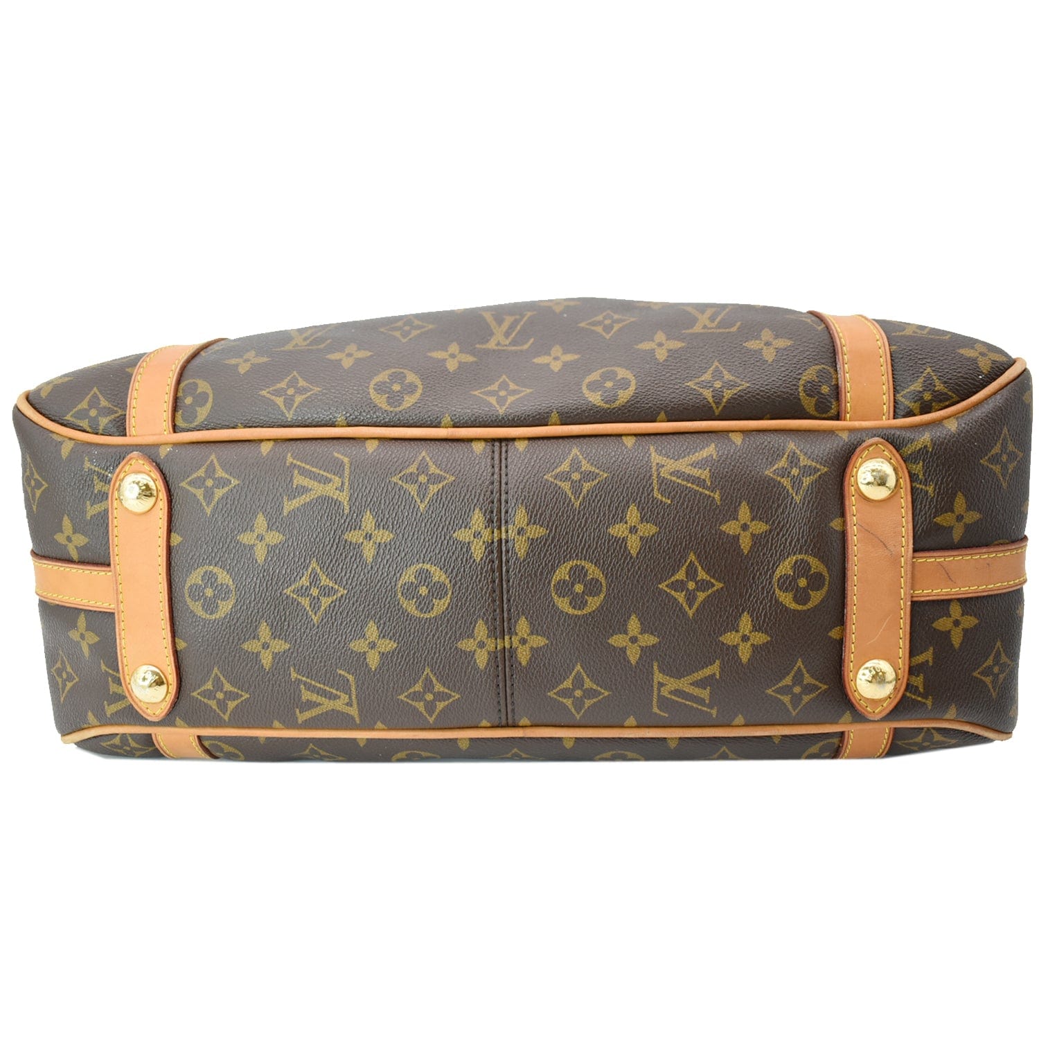 LOUIS VUITTON Stresa PM Monogram Canvas Shoulder Bag Brown