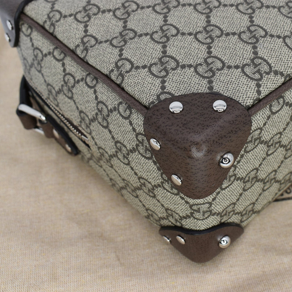 GUCCI Gucci Supreme Monogram Canvas Shoulder Bag Beige 626363