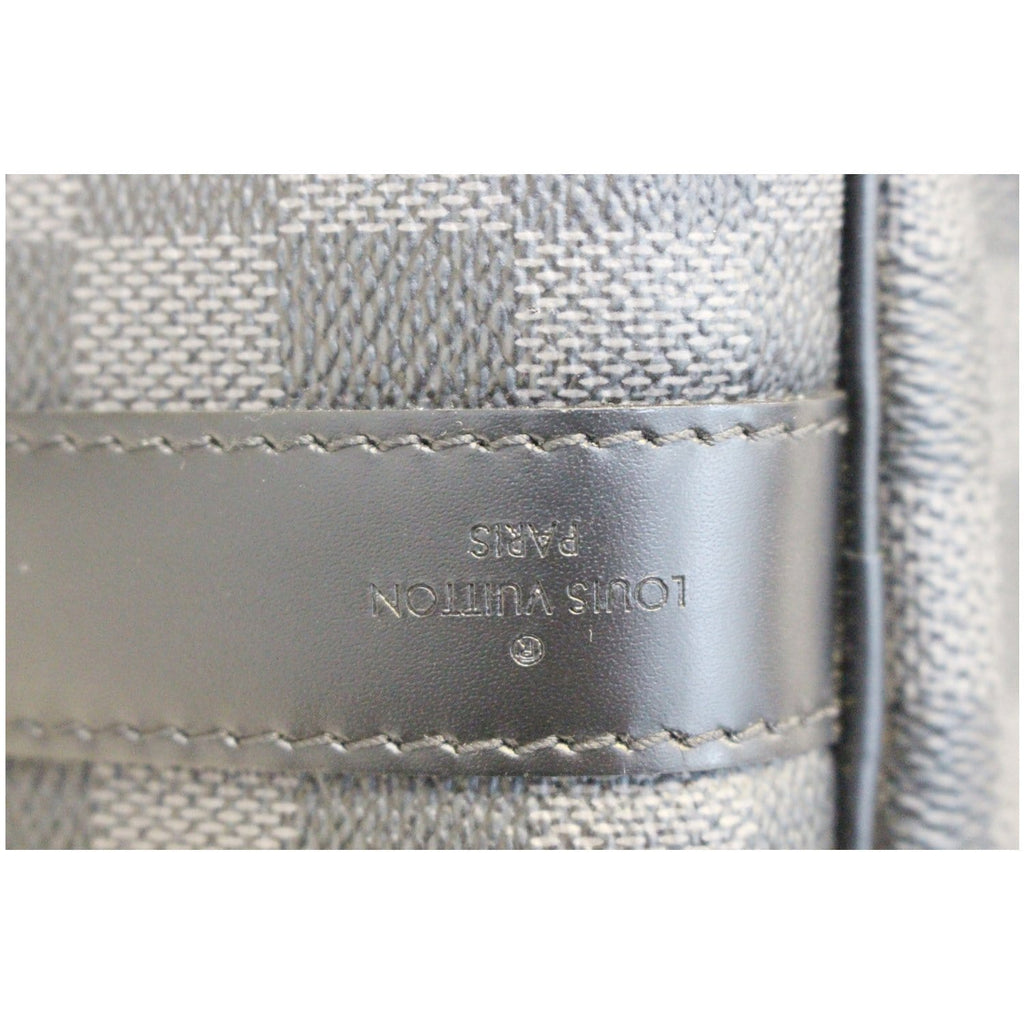 LOUIS VUITTON Keepall 55 Damier Graphite Bandouliere Travel Bag