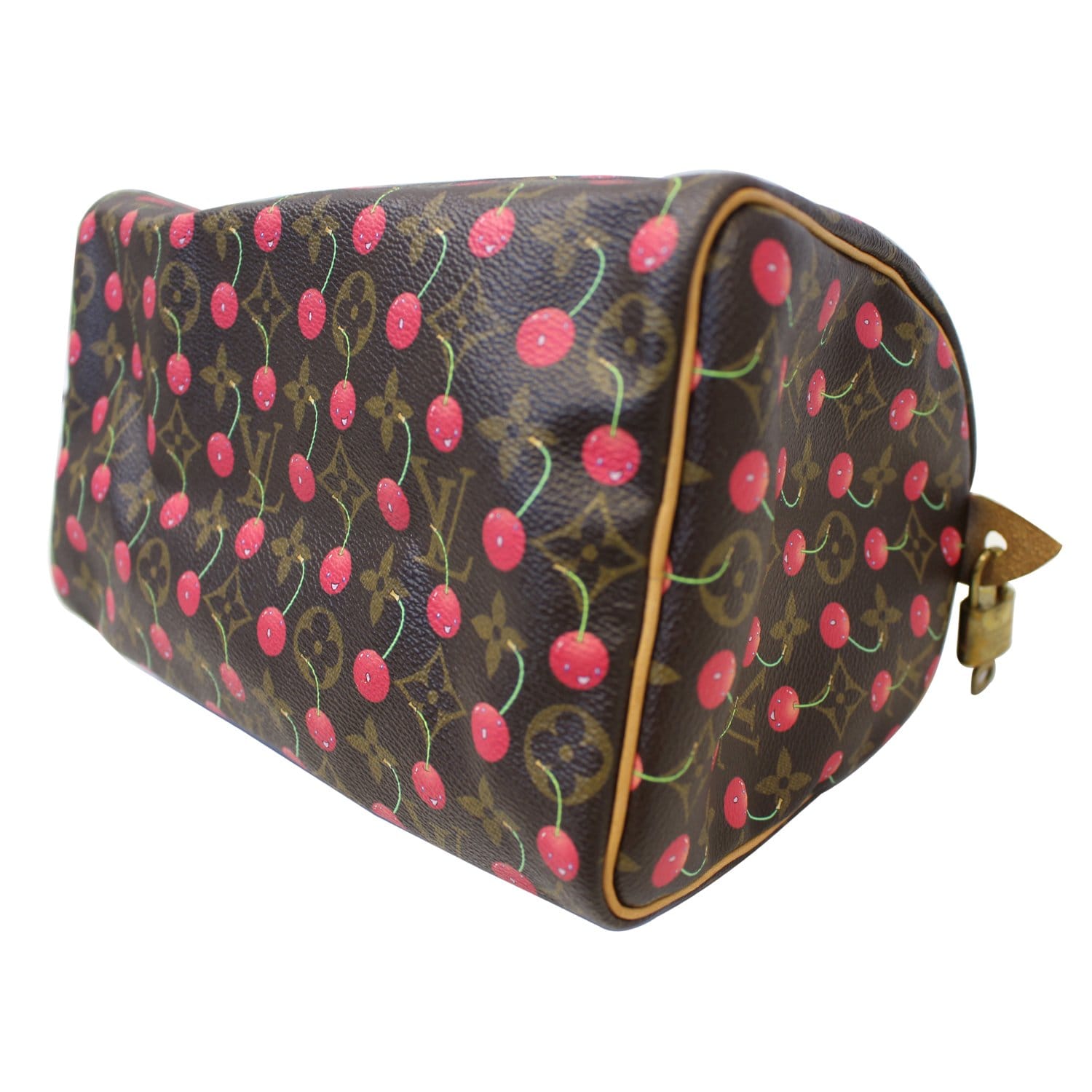 LOUIS VUITTON Cerises Speedy 25 Monogram Canvas Satchel Bag