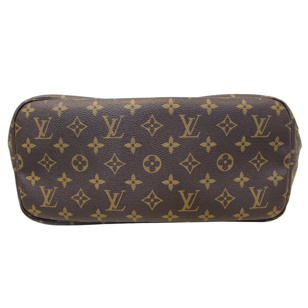 LOUIS VUITTON Neverfull MM Monogram Canvas Tote Bag Fuchsia