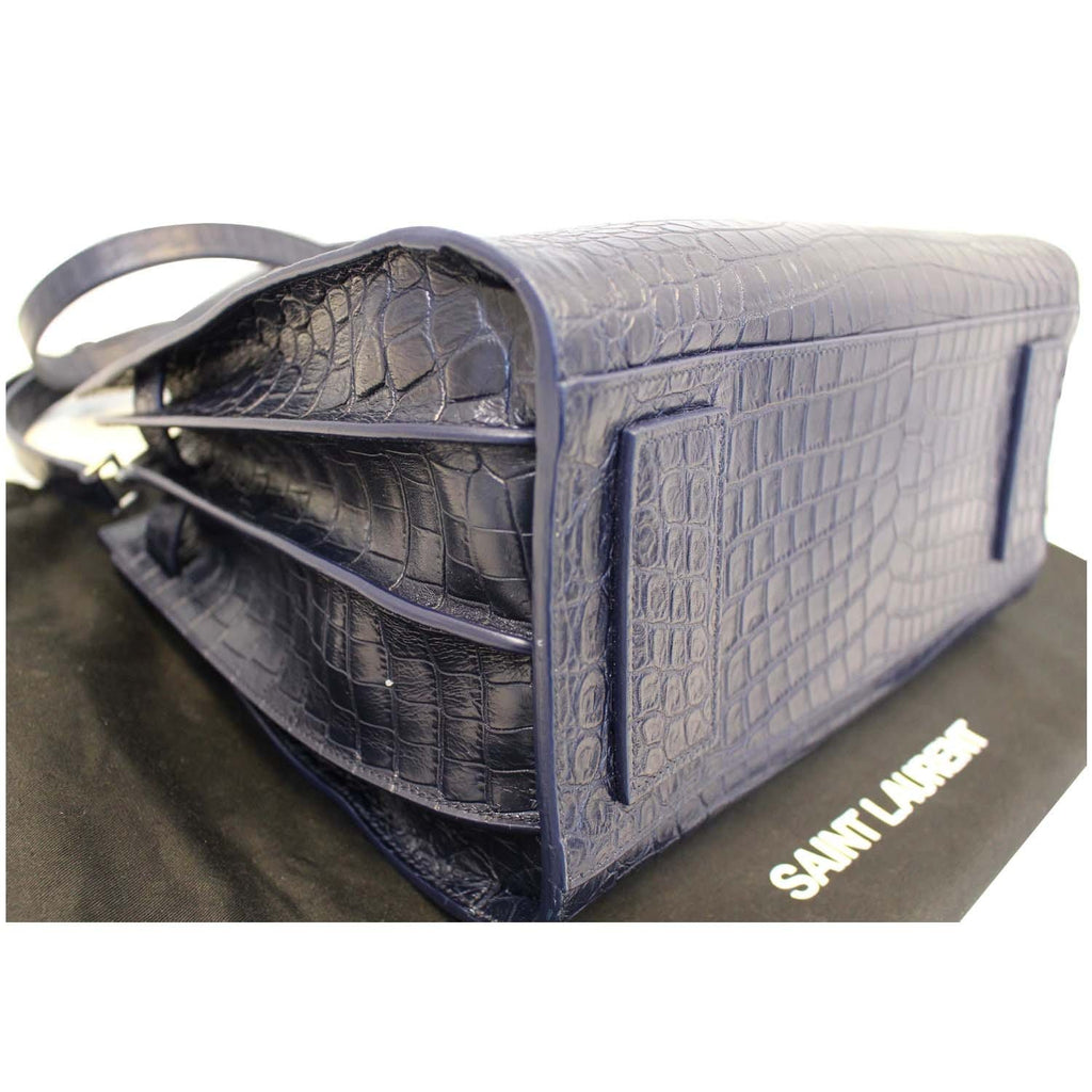 YVES SAINT LAURENT Sac de Jour Small Caviar Leather-Embossed Satchel Bag