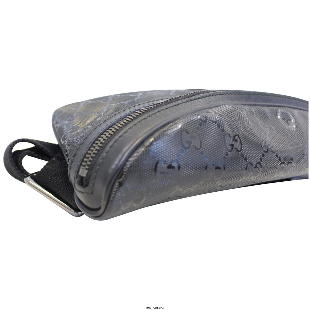 GUCCI Gucci Imprime Monogram Waist Bum Bag Black 233269