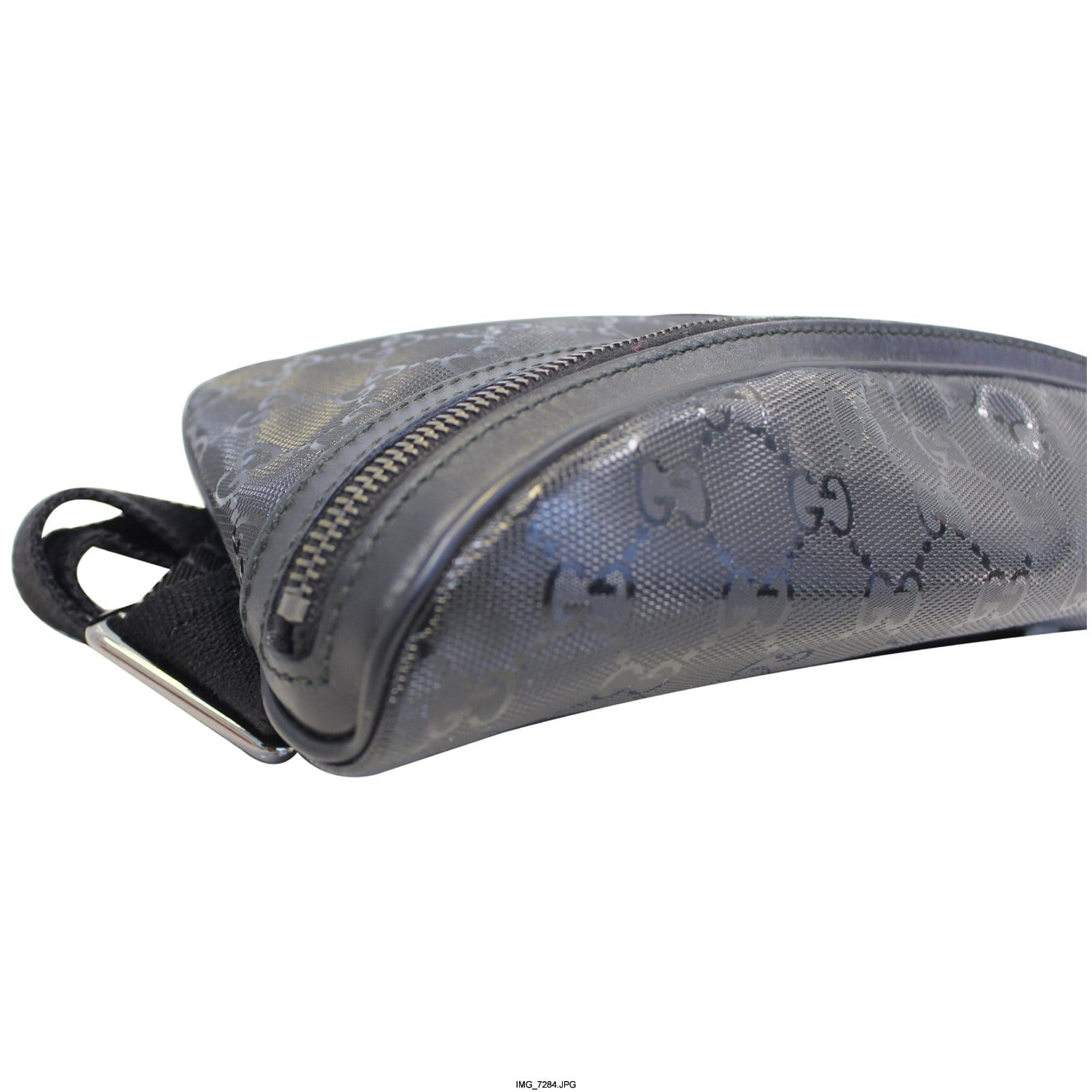 GUCCI Gucci Imprime Monogram Waist Bum Bag Black 233269