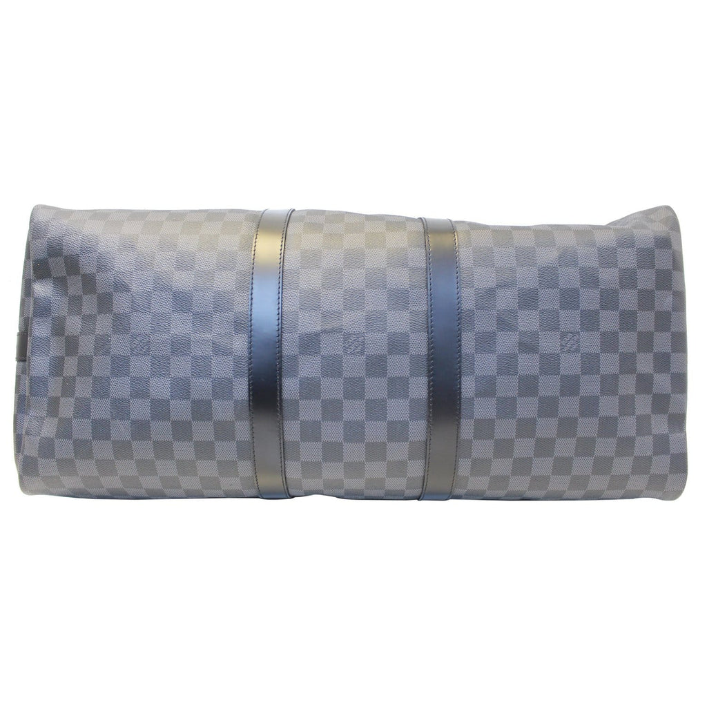 LOUIS VUITTON Keepall 55 Damier Graphite Bandouliere Travel Bag