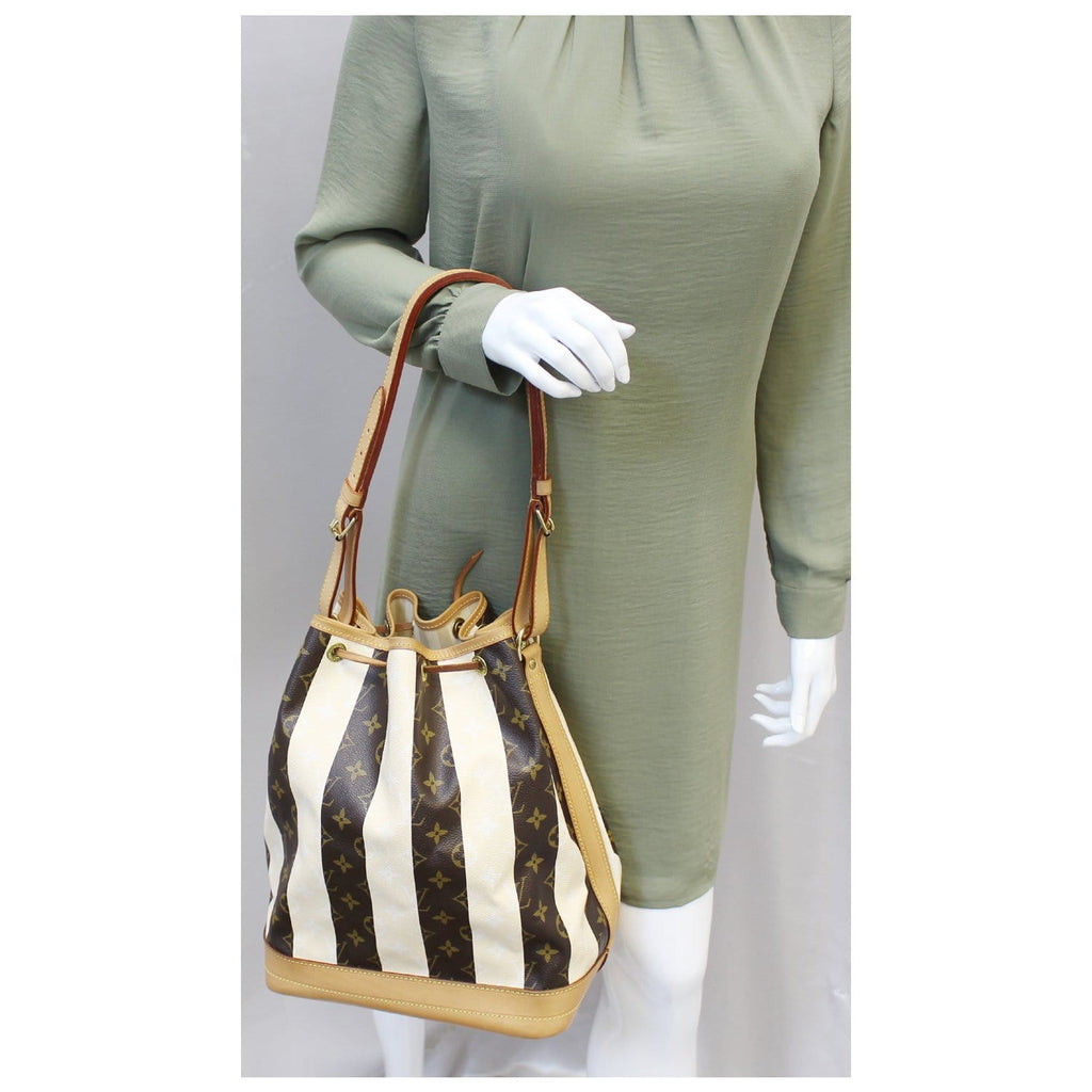 LOUIS VUITTON Noe Large Monogram Rayure Shoulder Bag